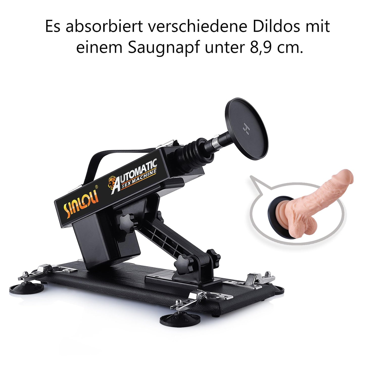 Sex machine, fuck machine with 8 accessories, diameter 8.9 cm Love machine adapter, adult sex toy for women vagina anal orgasm, 3XLR Huge penis for G-spot stimulation...