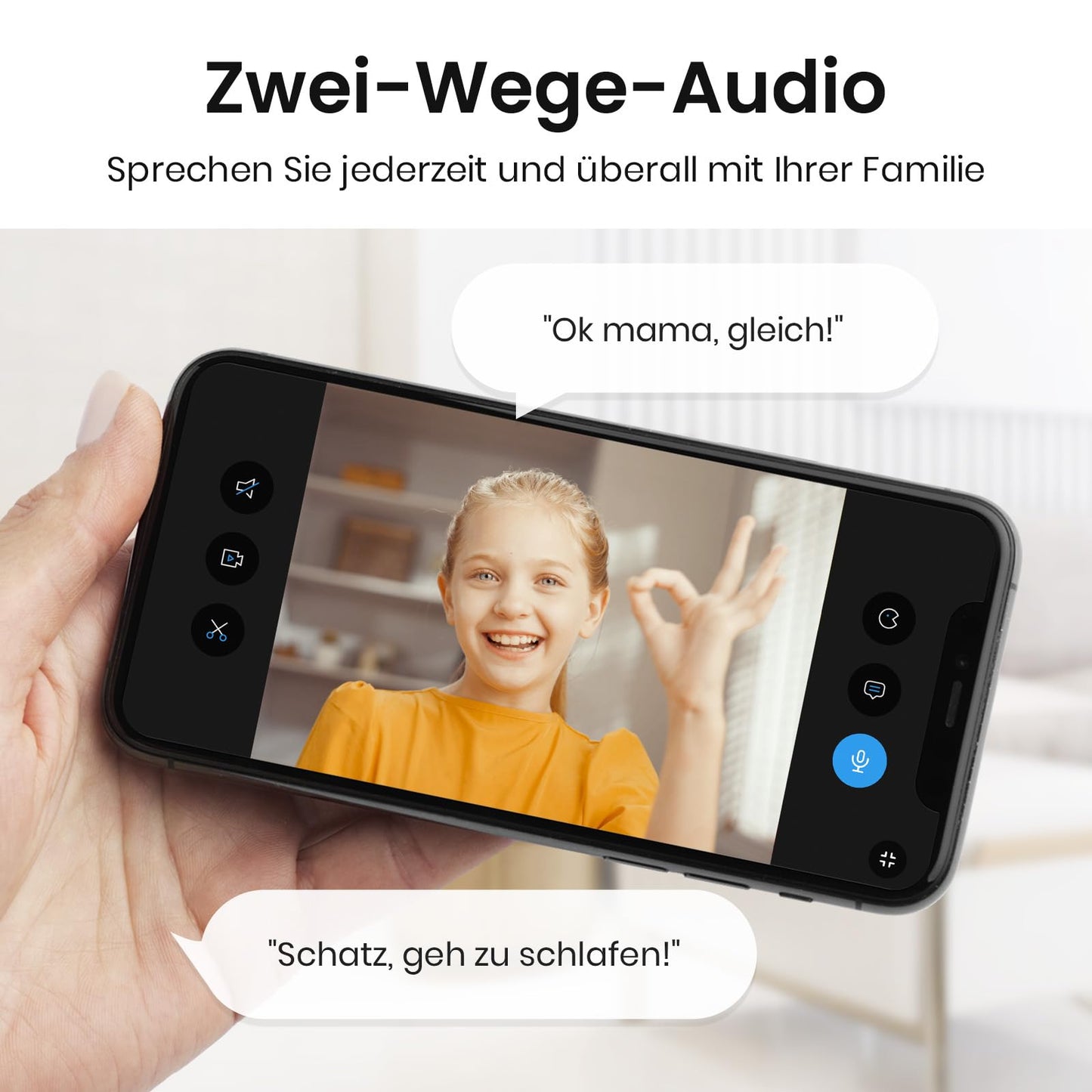 AOSU 2K indoor surveillance camera, 5G/2.4GHz WiFi camera with night vision, 360° home security camera for older kids with human/pet detection, 2-way audio, compatible with Alexa.