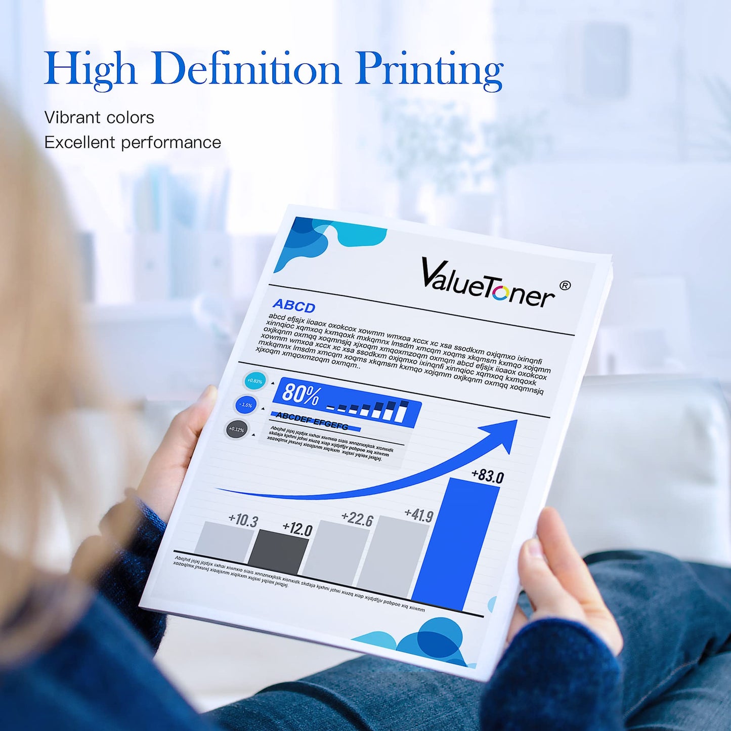 Valuetoner 302 XL Multipack Ink Cartridges for HP Envy 4525 4520 4522 4523 4524 Officejet 3830 3831 3833 Deskjet 3630 3636 3638 1110 (2 Pack, 302XL 302 XL)