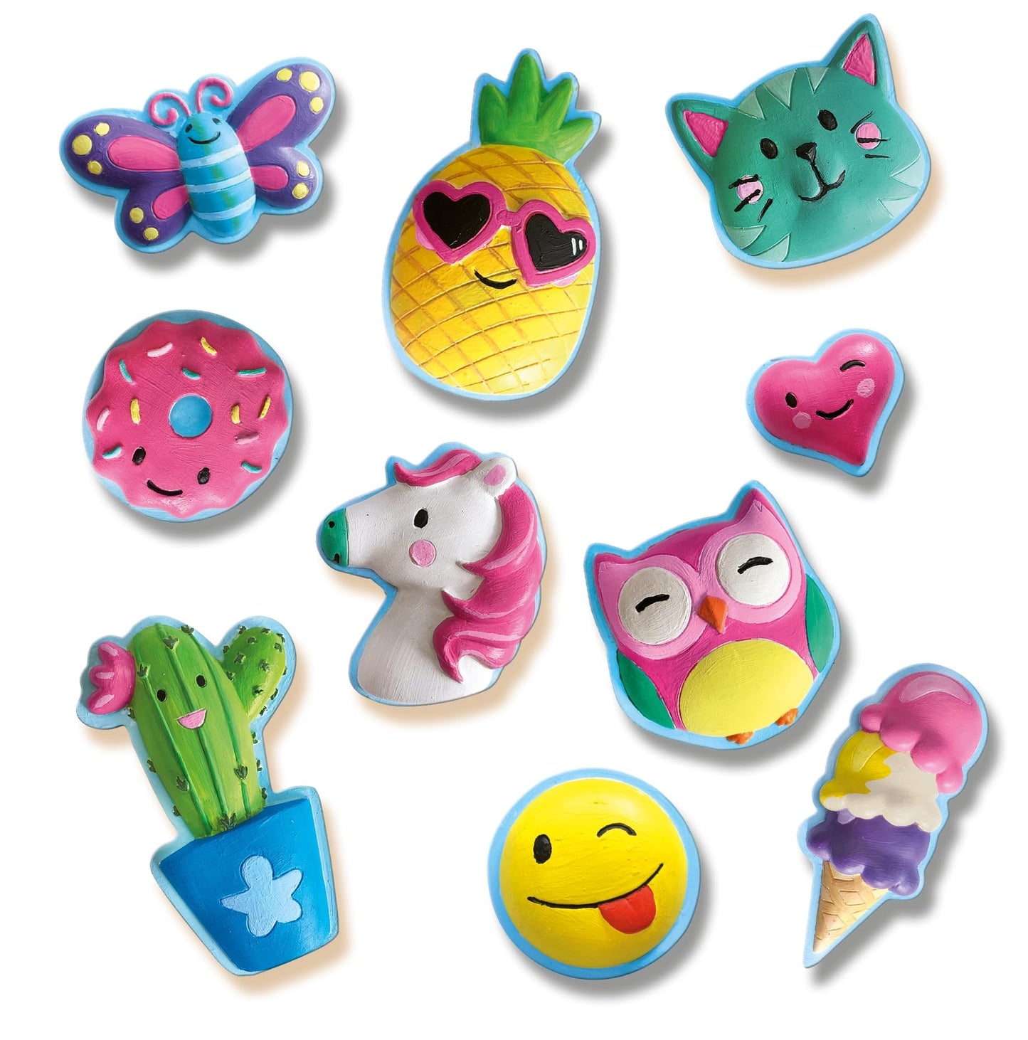 SES Creative Plaster Casting Value Pack - Happy figures and fantasy horses.
