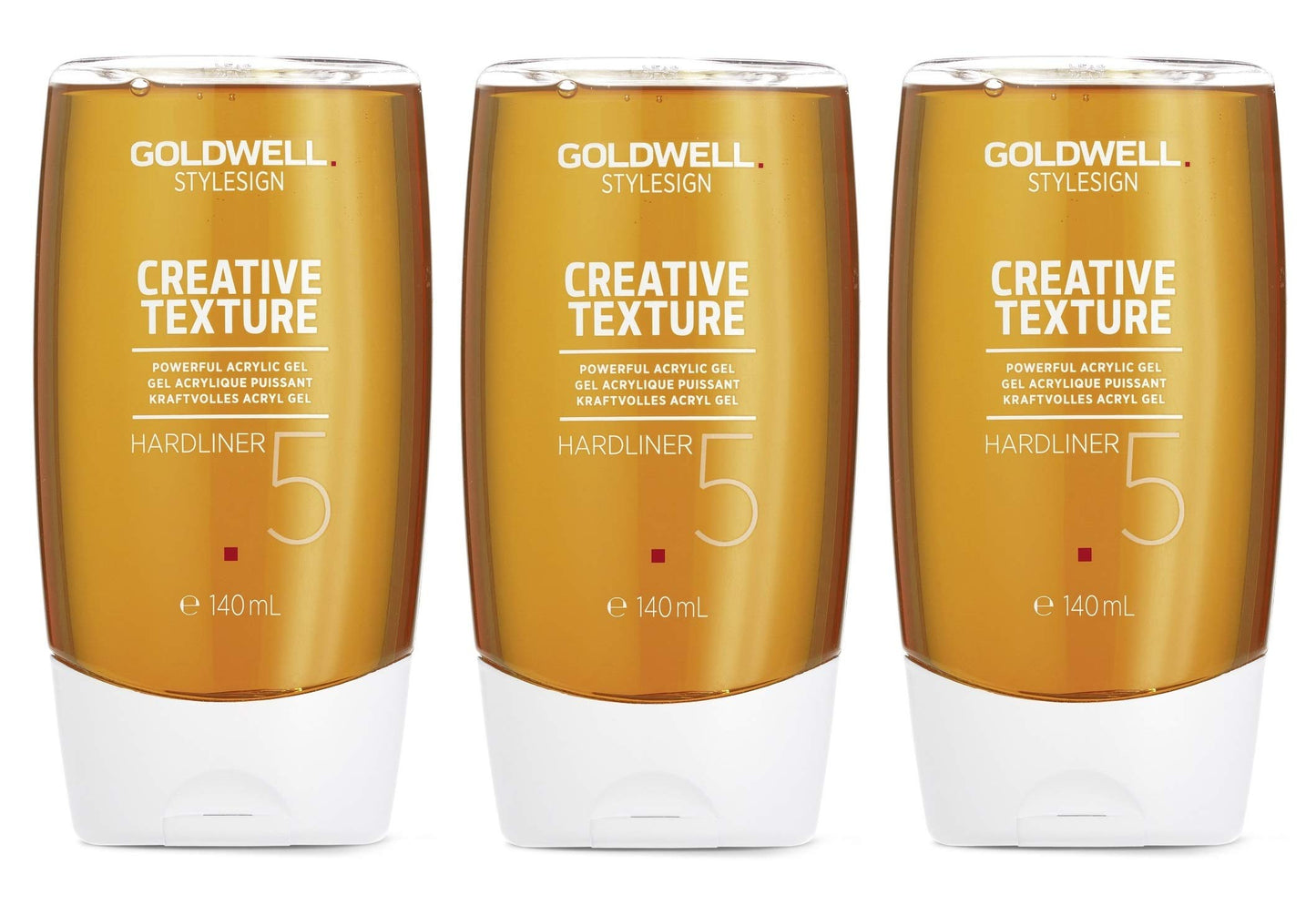 Goldwell 3x 140 ml Goldwell Hardliner Style CreativeTexture Hair Gel 3 x 140 ml Ultra-Strong 5