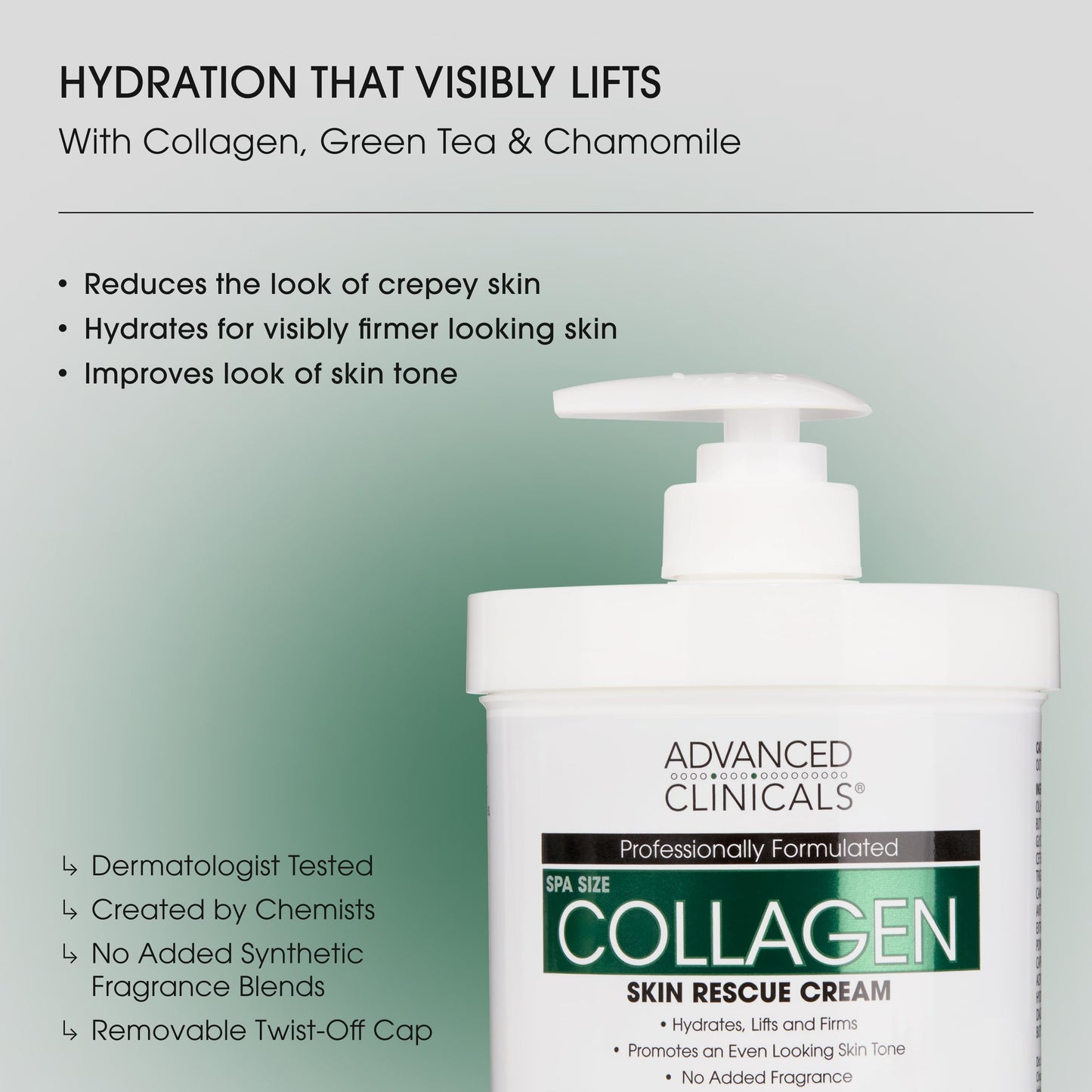 Advanced Clinicals Collagen Skin Rescue Lotion by Advanced Clinicals