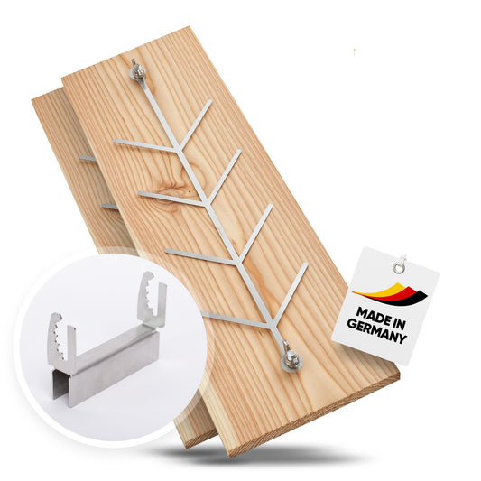 4-piece set of flame salmon planks, smoking planks, flame salmon board made of German larch. Suitable for fire bowls, outdoor grills, and of course, for gifting! (4, Larch)