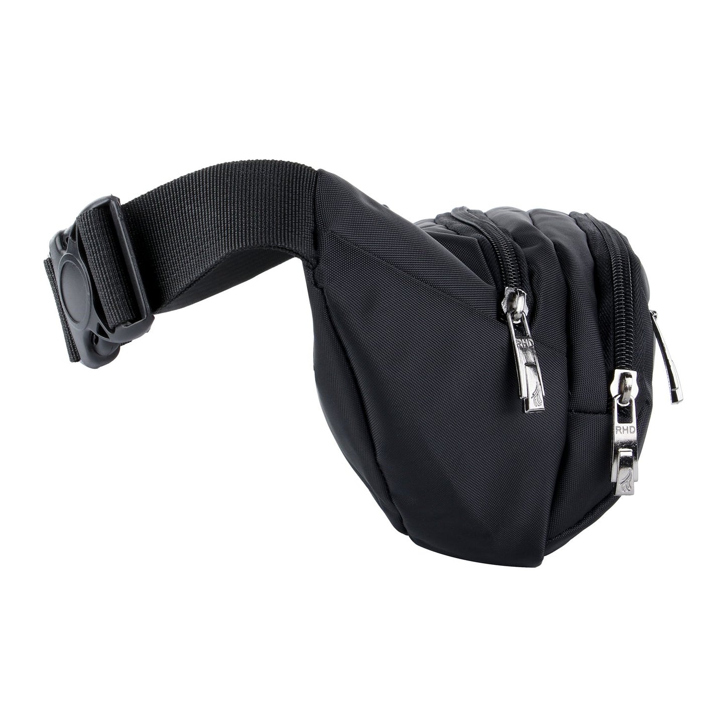 Waterproof waist bag suitable for travel, sports, and all outdoor activities. Waist bag for both men and women, waterproof hip bags for running (Black)
