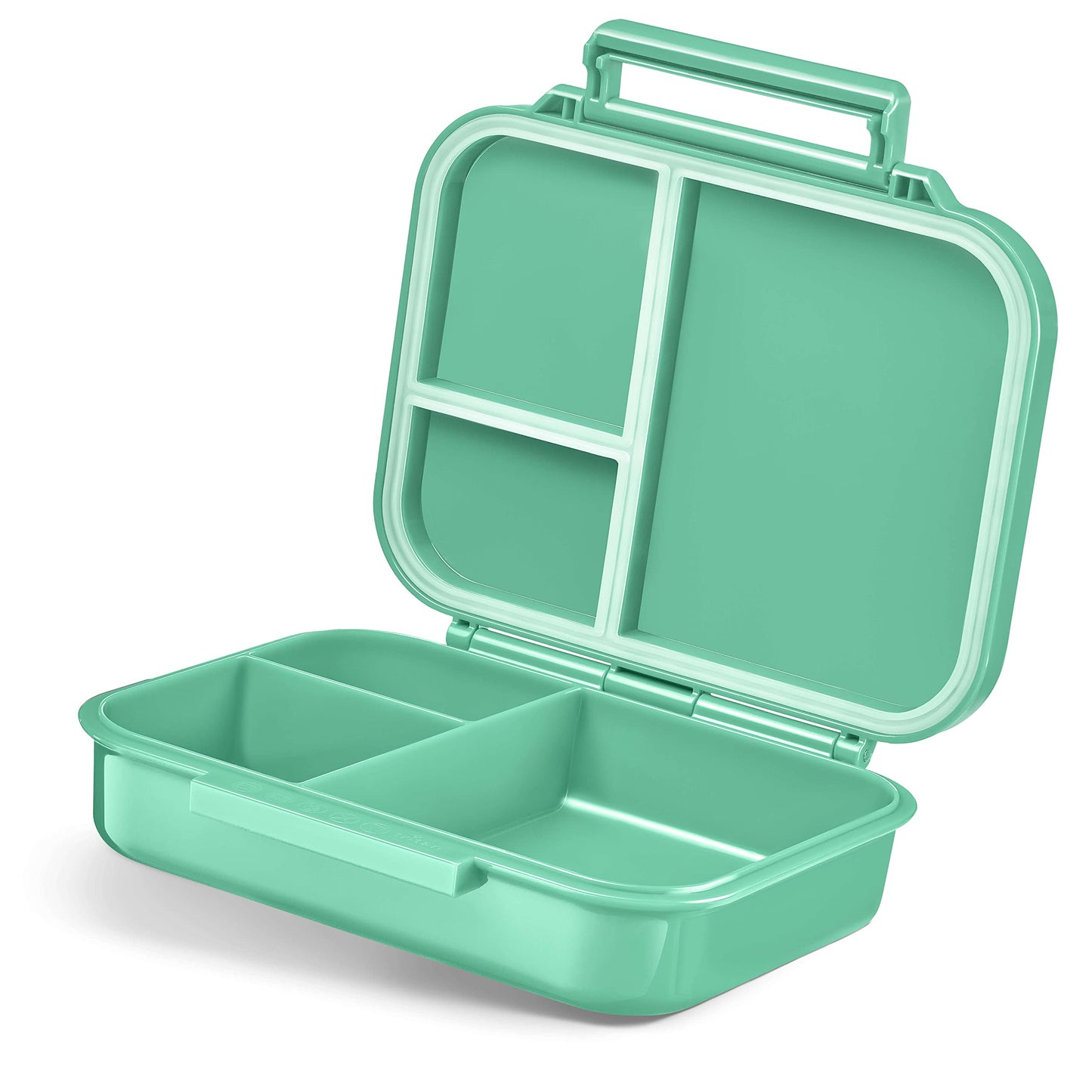 My Vesperbox - MINI BIA - Bento Box Kids - NEW MODEL - more compact and lightweight - Leak-proof & BPA Free - Lunchbox - Snackbox - for preschool and school (Turquoise)