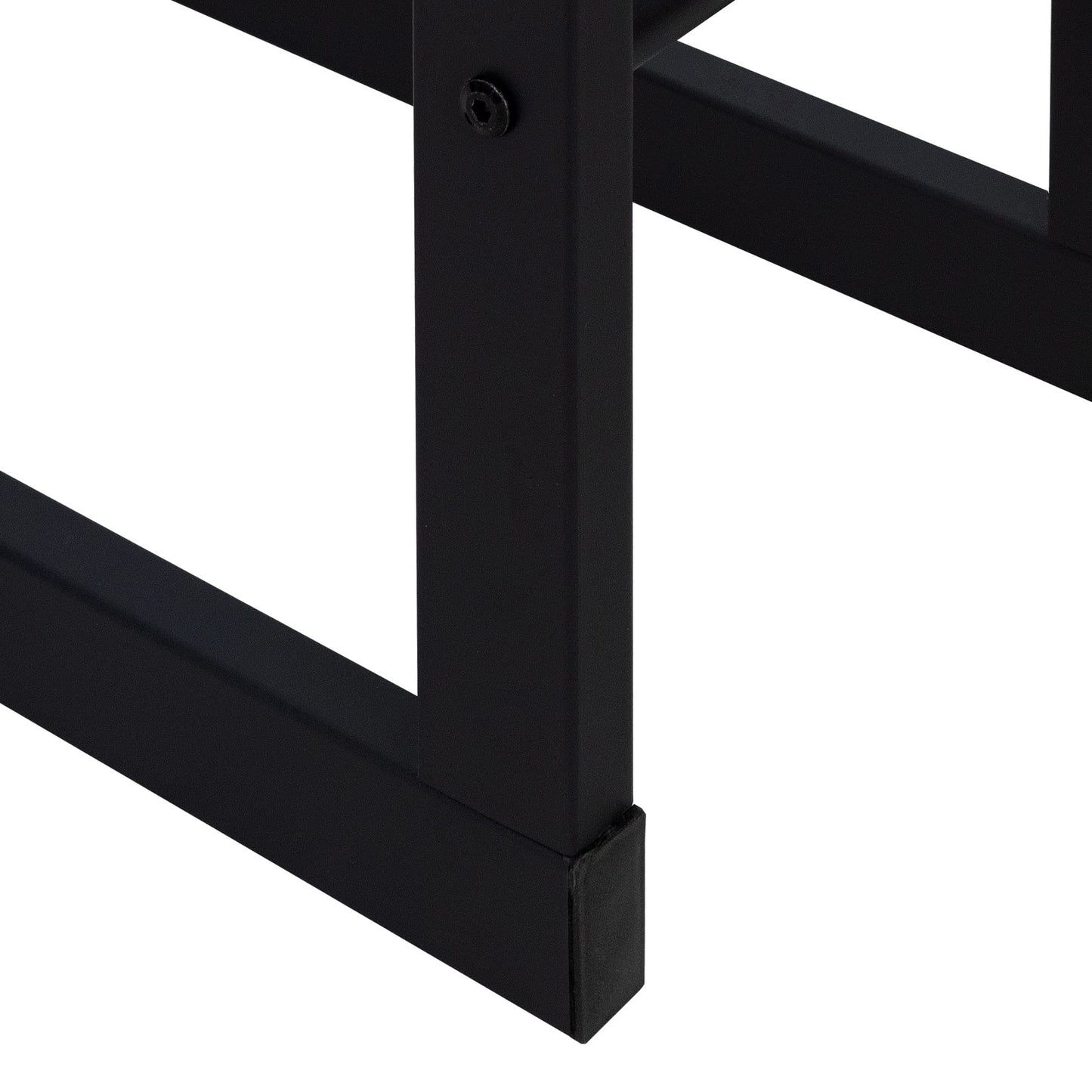 ML-Design fireplace log rack 40x100x25cm rectangular black metal, indoor/outdoor, coated steel firewood storage, fireplace stand firewood holder log rack for fireplace/stove.