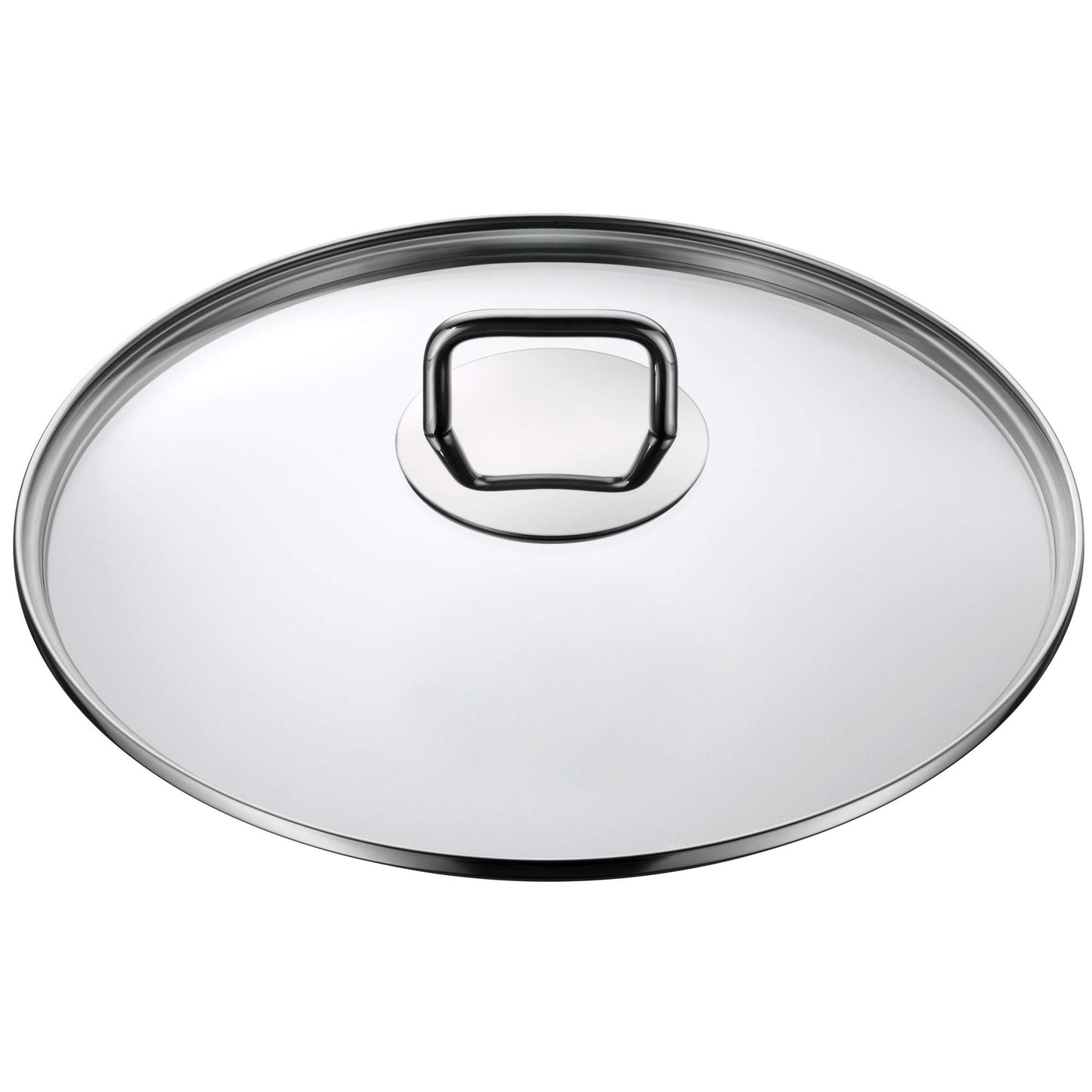 WMF 28cm high-sided frying pan, induction roaster, covered stew pot 5.0L, induction pan, Cromargan coated stainless steel, oven-safe, non-stick coated, high rim.