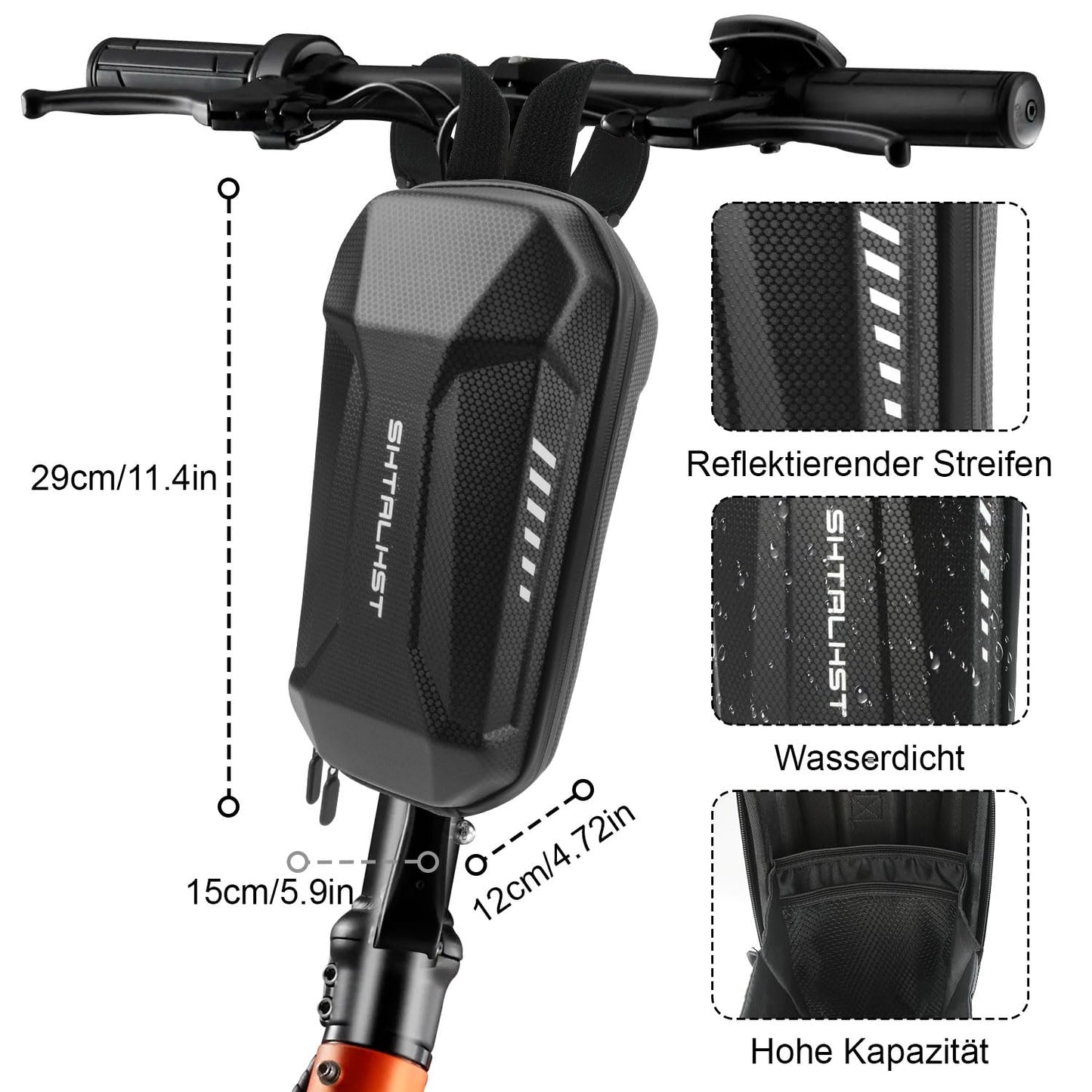 E scooter lock, handcuff lock, lock for e scooter with scooter bag, bicycle accessory, cut-resistant roller lock, handcuff cable lock for Segway, Ninebot, Xiaomi, NIU scooter.