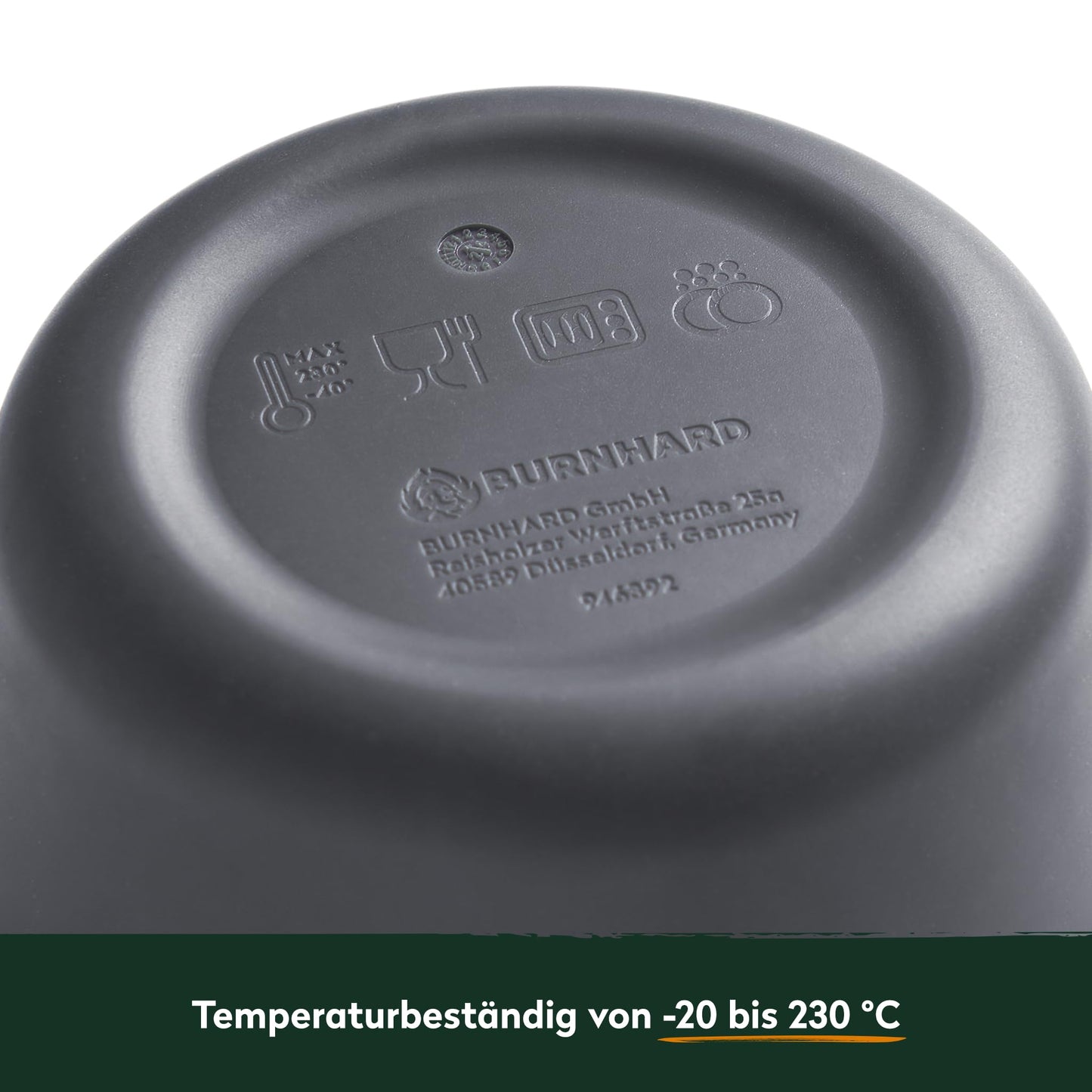 BURNHARD Pizza ball box with lid, airtight, set of 6 made of BPA-free silicone, stackable, temperature-resistant (-20 to 230 °C), ideal for proofing, freezing & baking.
