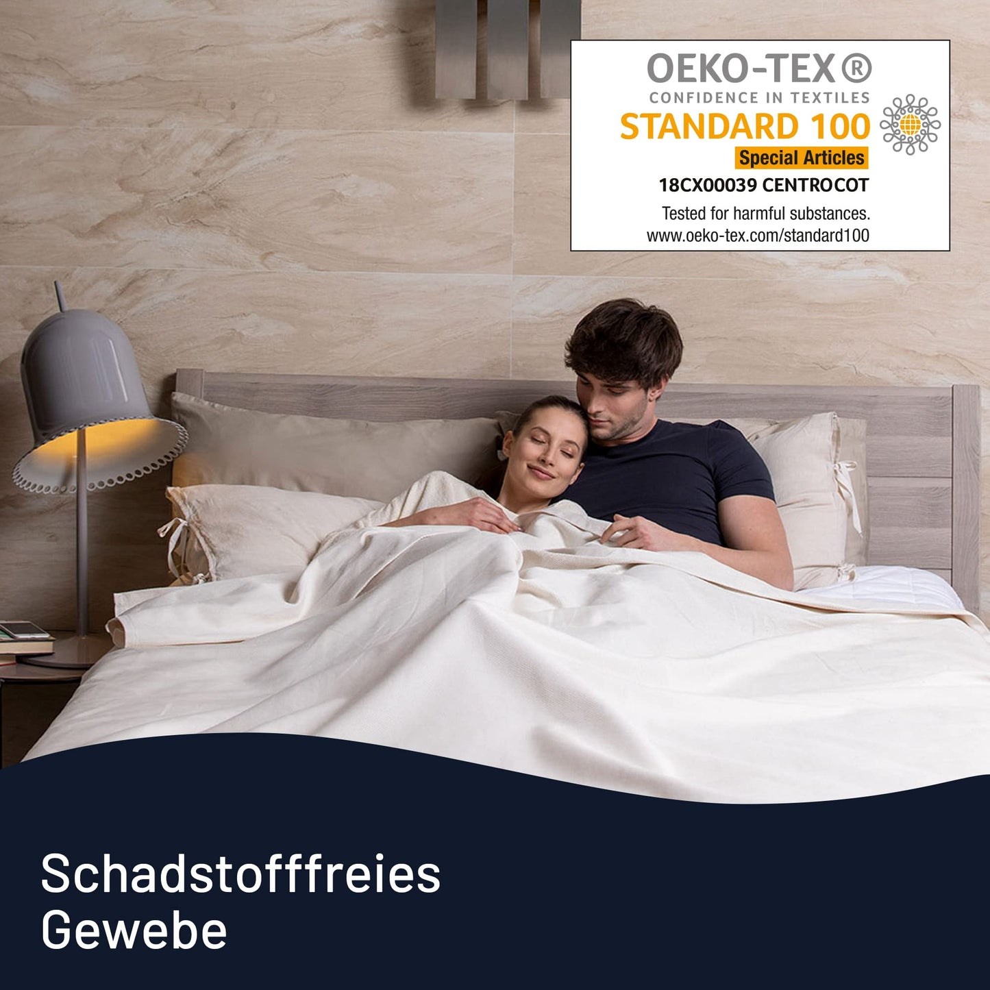 Imetec Scaldasonno Adapto single bed electric blanket, 150x80 cm, low consumption, fast heating, personalized. 100% wool & Merino, Made in Italy, non-slip fabric, control with 6 temp.