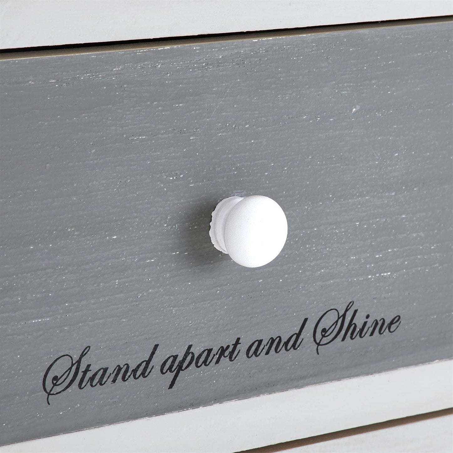 CARO-Möbel chest of drawers Salva drawer cabinet shelf storage shelf in white, shabby chic vintage look, 5 drawers