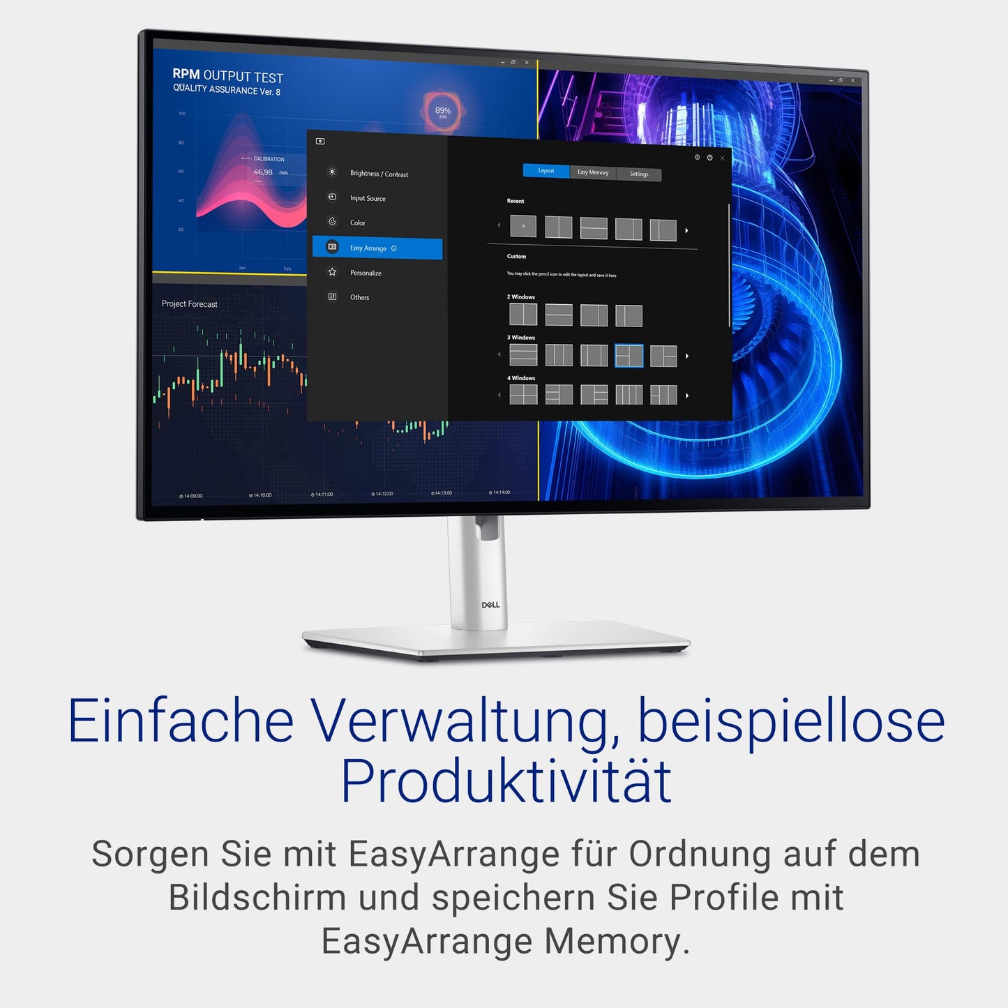 Dell U2724D UltraSharp 27-inch QHD (2560x1440) Monitor, 120Hz, IPS Black, 5ms, 98% DCI-P3, 2X USB-C, 2X DisplayPort, HDMI, 3X USB, 3-year warranty, Silver