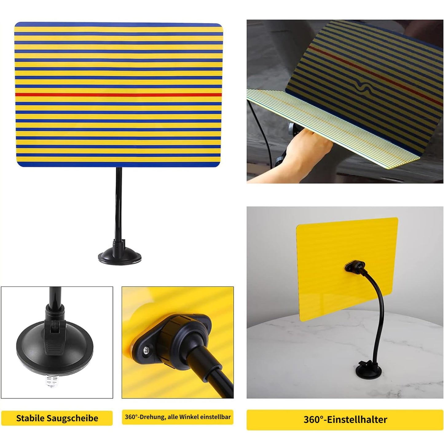 PDR Tools Dent Repair Kit, Paintless Dent Repair Kit with New Long Tabs made from Aluminum Alloy for damage from large dents, small dents, creases, and hail damage.