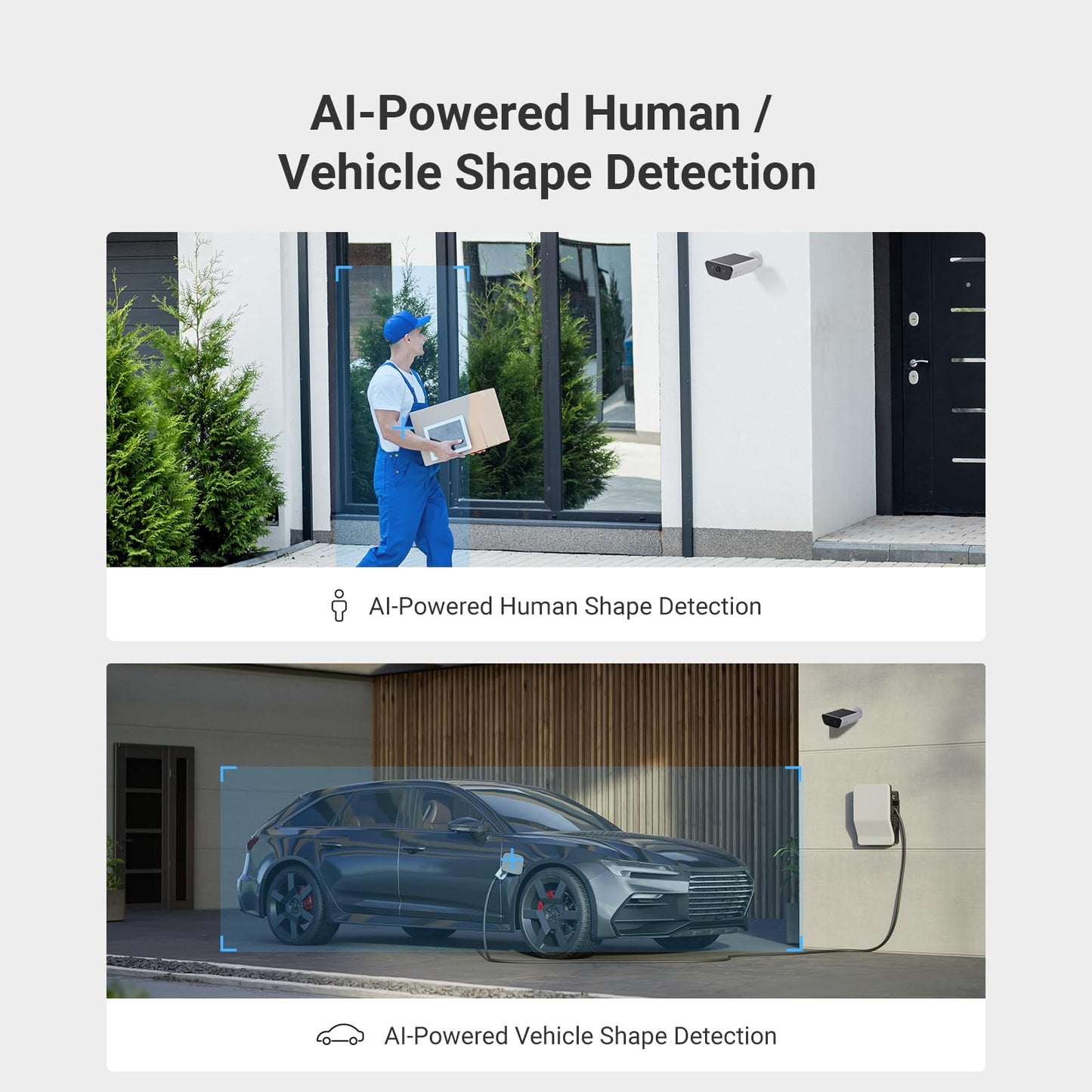 EZVIZ 4K battery-powered security camera with 10400mAh battery, wireless outdoor camera with built-in 1.4W solar panel, AI person and vehicle detection, two-way audio, supports Wi-Fi 6, weatherproof, CB5