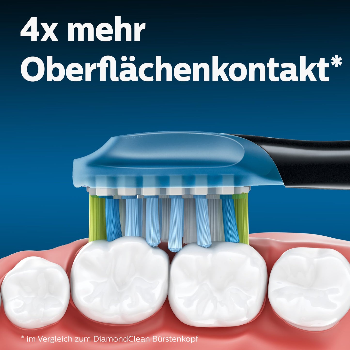 Philips Sonicare Original C3 Premium Plaque Defense Standard Sonic Toothbrush Heads - 4 Pack in Black (Model HX9044/33)