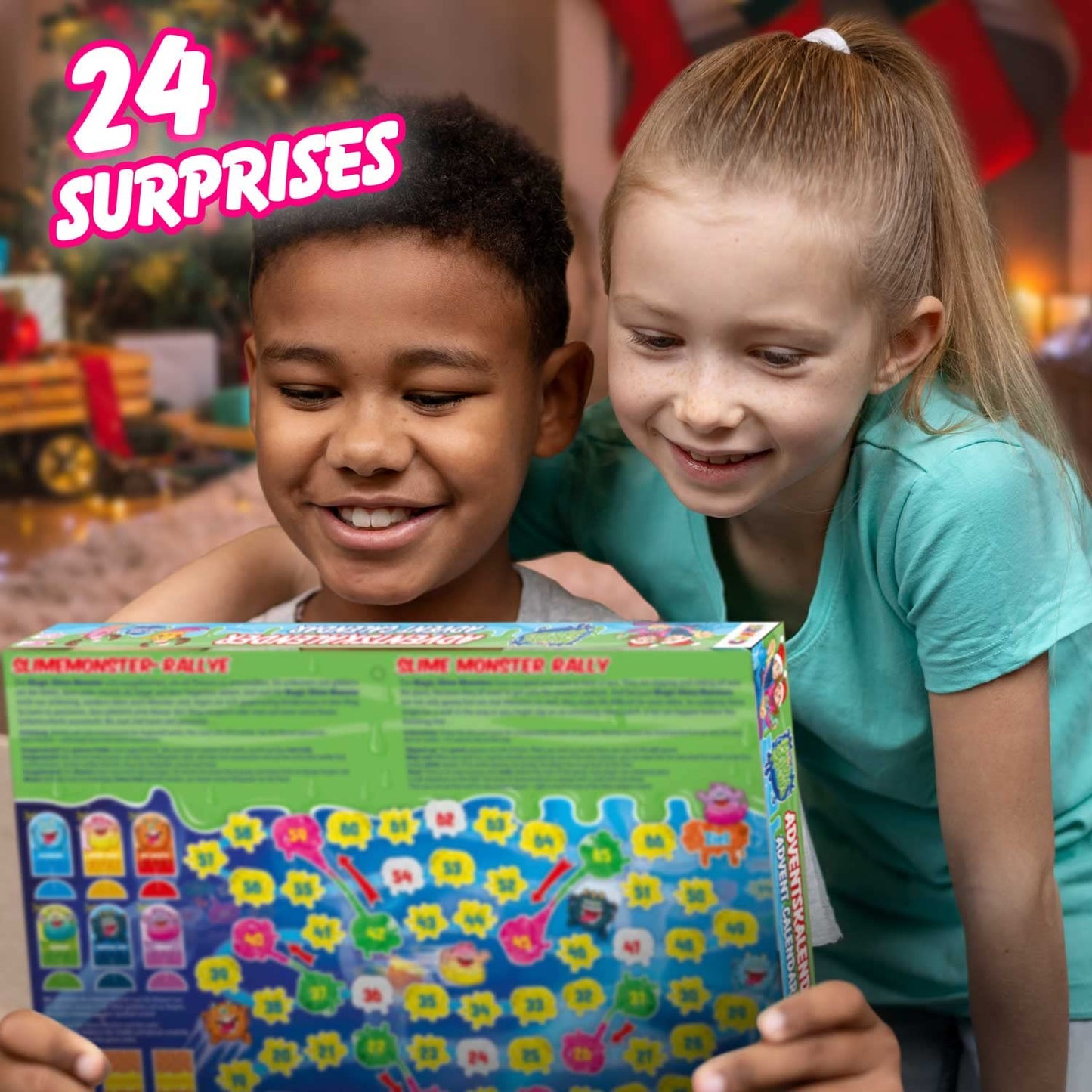 MAGIC SLIME CRAZE ADVENT CALENDAR for kids - Christmas calendar with slime for girls & boys, toy calendar children slime