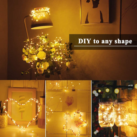 30M copper wire 300LEDs warm white string lights with plug and remote control, waterproof IP65, indoor outdoor decoration for Christmas, wedding, garden party.