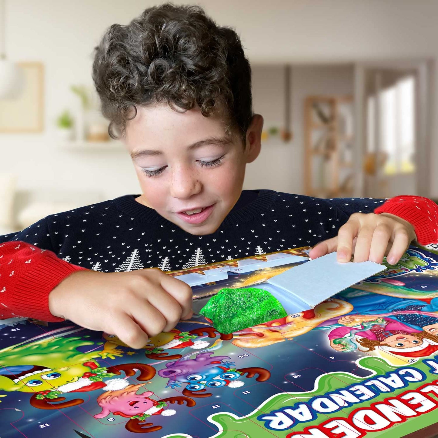 MAGIC SLIME CRAZE ADVENT CALENDAR for kids - Christmas calendar with slime for girls & boys, toy calendar children slime