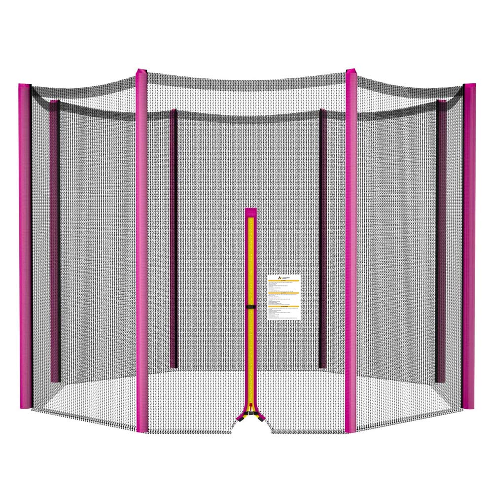 ULTRAPOWER SPORTS Replacement Safety Net for Trampoline 244cm with 6 Poles Pink