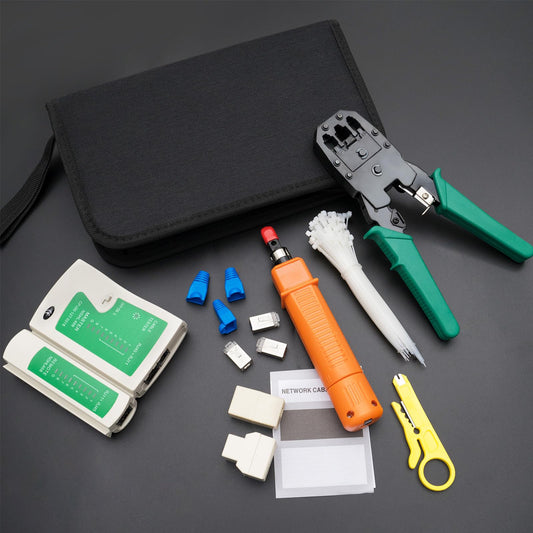SGILE 9 in 1 Network Tool Set Repair Tools, Network Cable Tester Kit, Patch Cable Tester, Computer Maintenance, LAN Cable Tester