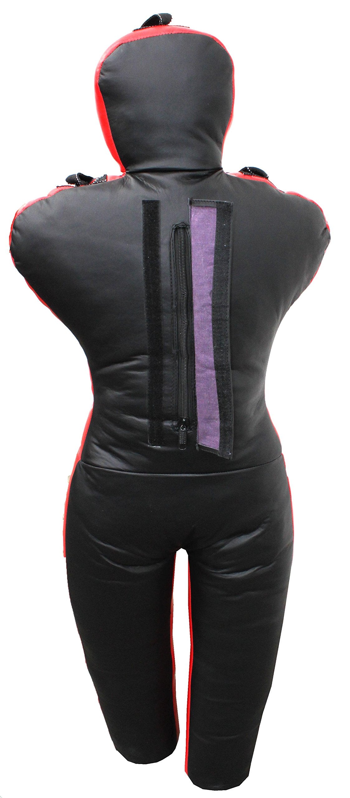 Lisaro Training Dummy Size 170 cm pre-filled | Box Dummies | with loops (straps) | black-red | hanging | Grappling Dummy, Training Doll, Martial Arts, Jiu-Jitsu, Wrestling, MMA, Judo/Filled