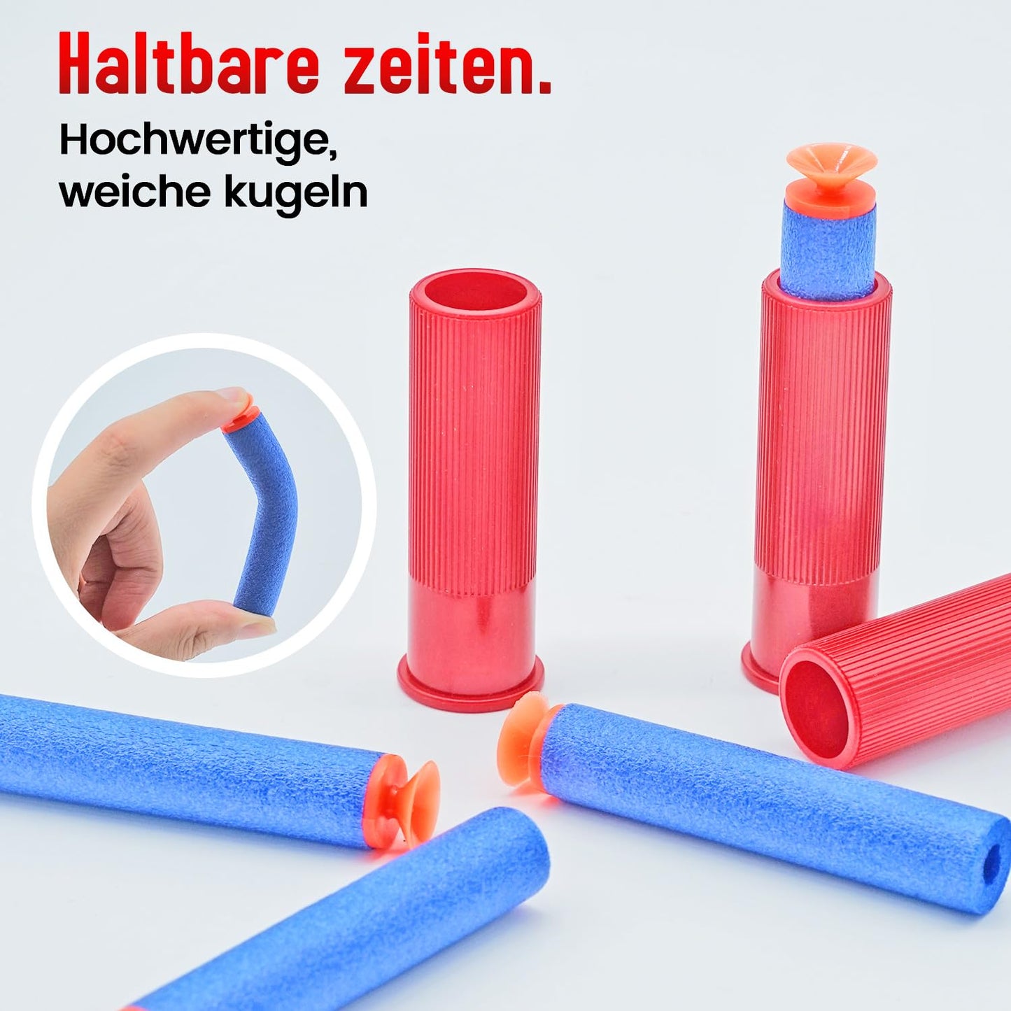 Double Barrel Soft Bullet Shot Toy Foam Blaster with Shell Ejection, 2 in 1 Foam Dart Blaster, Gift for Kids, Youth, Teen Toy Soft Bullet Educational Model Games for Boys 6+