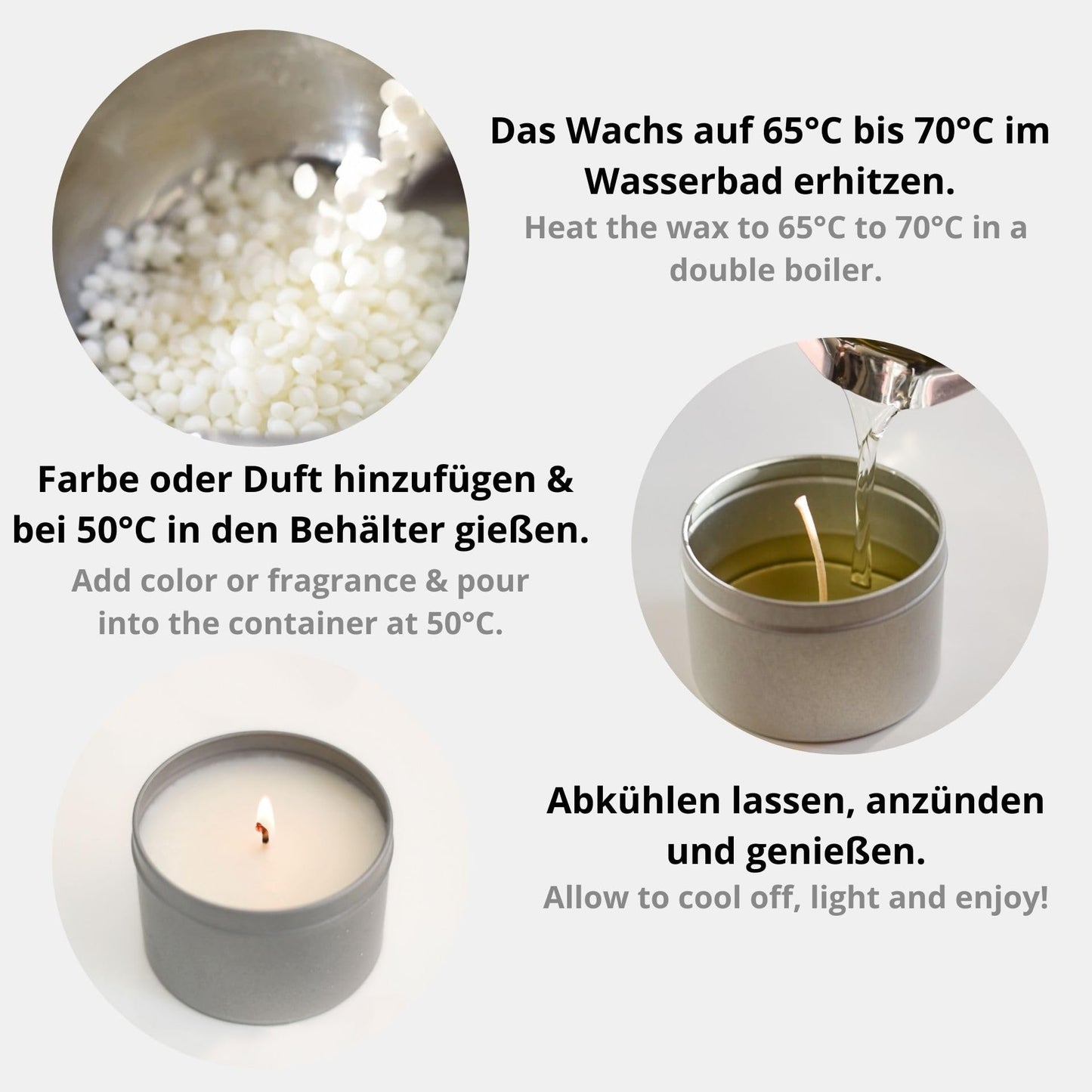 Soy wax for candles 20kg Pastilles NatureWax® C-310 Candle Making Natural Wax