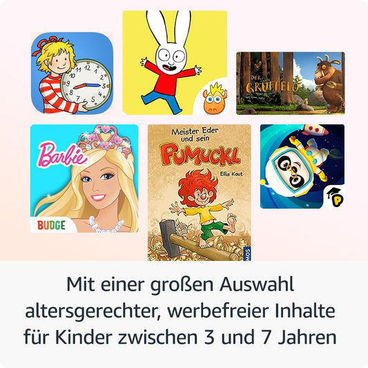 Amazon Fire HD 8 Kids Tablet (Latest Generation) for kids aged 3-7 yrs. | 3 GB RAM, ad-free content, built-in parental controls, 13 hrs battery life, 32 GB, Disney Princesses design (2024)