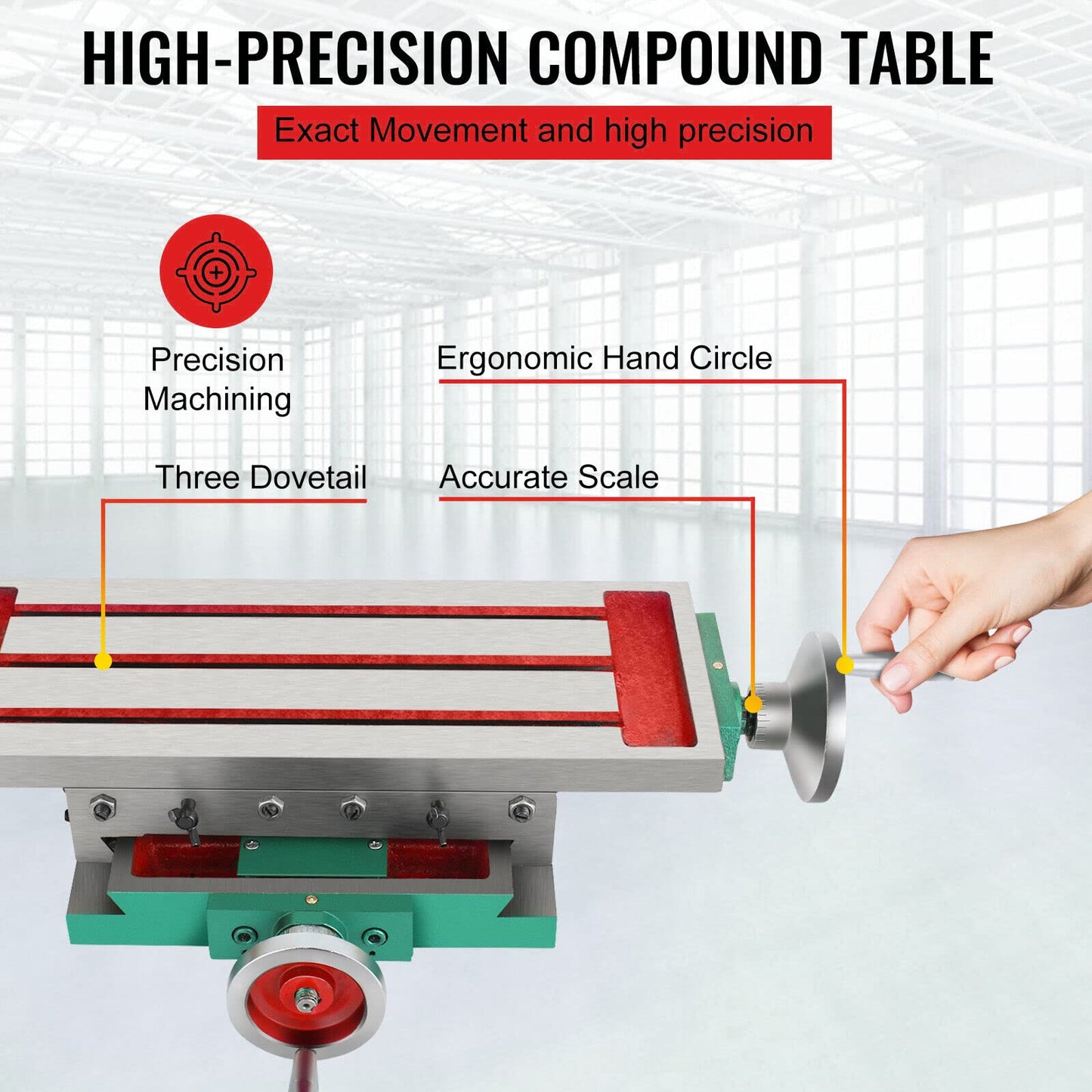 Multi-functional cross table milling machine coordinate table spindle drilling machine 450X170mm metal expert cast iron column drilling machine