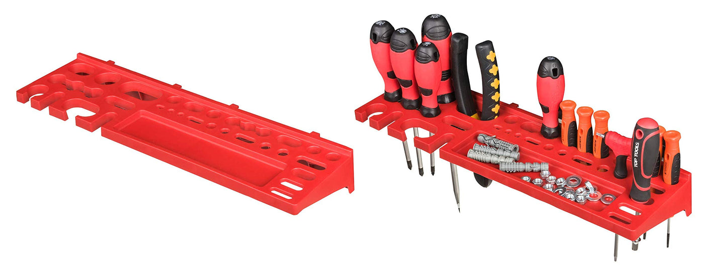 PAFEN tool board - 1152 x 780 mm - Set of 58 tool holders with pegboard storage system. Tool pegboard wall shelf for workshop storage.