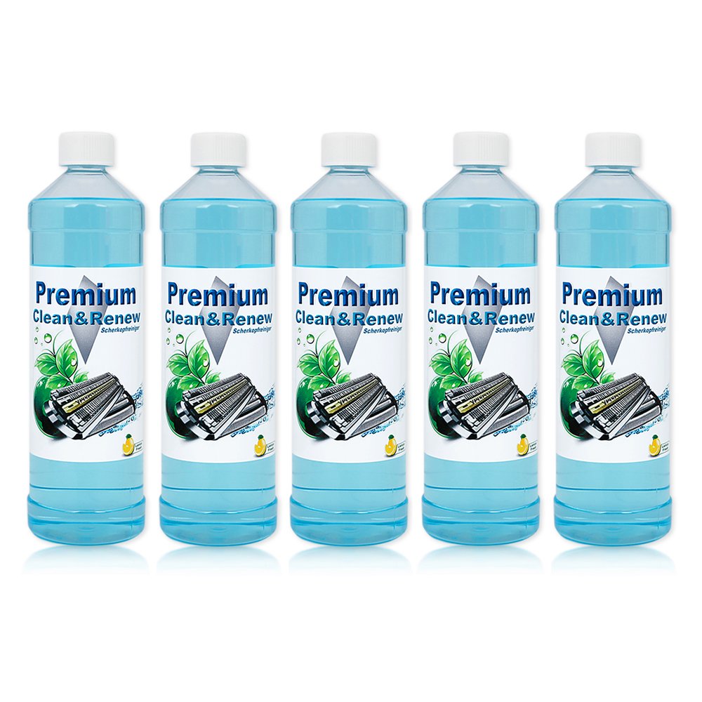 5 liters of premium shaver head cleaner for refilling Braun Clean&Charge stations in the Series 5: 5070cc / 5090cc.