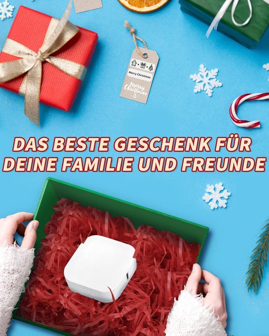 COLORWING Q30 Bluetooth Label Printer, Labeling Device Compatible With iOS Android, Portable Mini Labeling Machine For Home Office School Labeling (White)