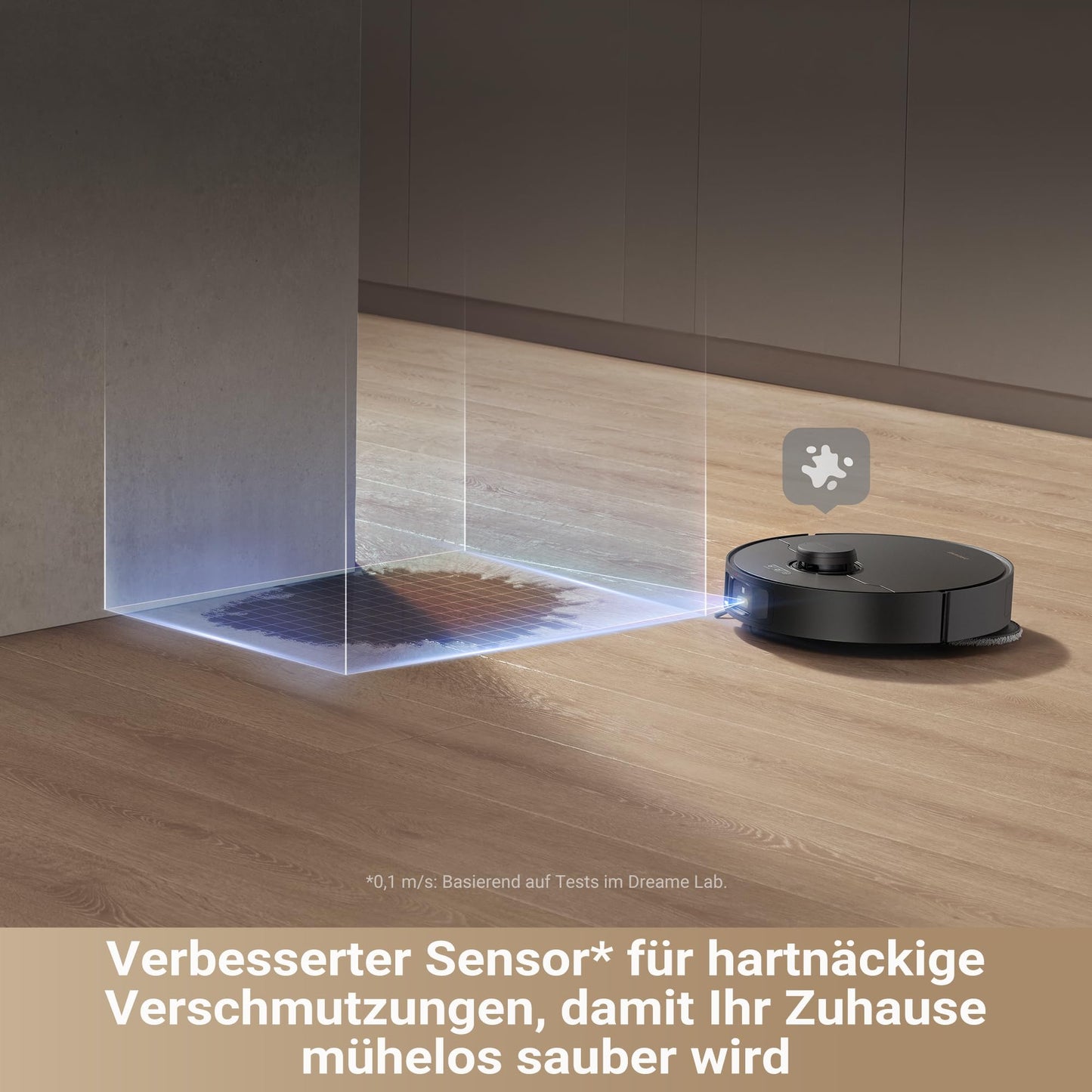 Dream X40 Master Robot Vacuum with Mopping Function, 28cm compact base station, automatic refilling and emptying, intelligent navigation, 12,000Pa strong suction power, self-cleaning mop.