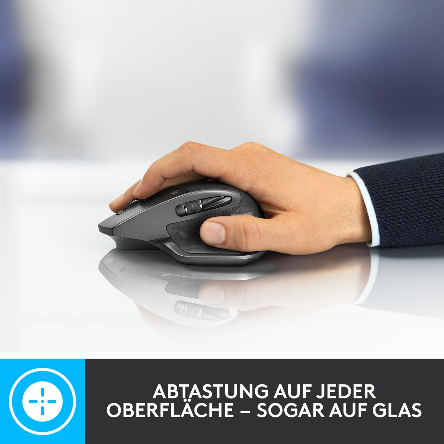 Logitech MX Master 2S Bluetooth Edition wireless mouse, multi-surface, super fast scrolling, ergonomic, rechargeable, connects to up to 3 Mac/PC computers - Graphite