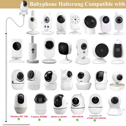 EYSAFT baby monitor stand compatible with Philips Avent/eufy/GHB/BOIFUN/Hellobaby/NWOUIIAY/TakTark and most baby monitors cameras.