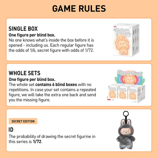 POP MART "The Monsters Big into Energy" series, vinyl plush keychain in a surprise box (Blind Box), blind box figures, action figures with random designs, collectible, toy, home decoration