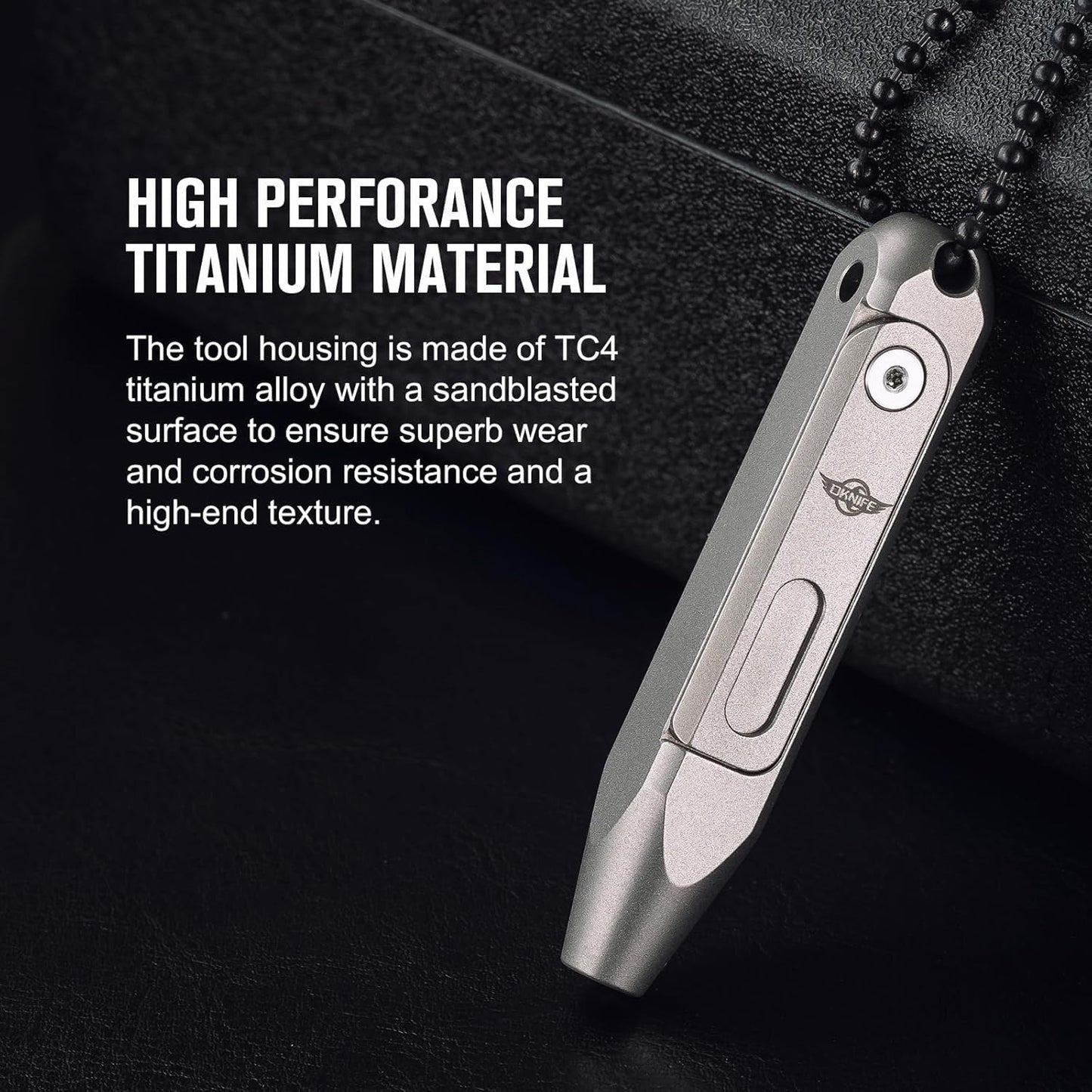 OKNIFE Oracle D1 Titanium Multi-Bit Screwdriver, 8 in 1 Mini Screwdriver Set Magnetic Repair EDC Multitool for Computer Glasses Daily Household Use.