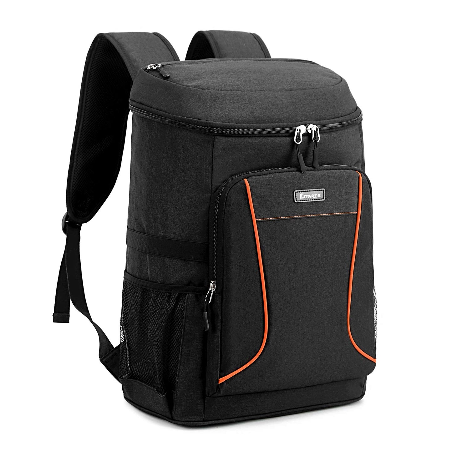 Estarer 35L Cooler Backpack Picnic Bag Waterproof Backpack with Bottle Opener for Camping, Hiking, and Beach, Black