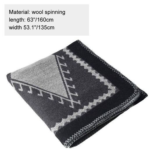 Winter Warm Poncho Scarf Wrap - Autumn Open Front Cape Windproof Knit Wool Coat Blanket Cap-Scarf Oversized Winter Blanket Reversible Thick Cardigan Coat for Women Girls Festive Gifts