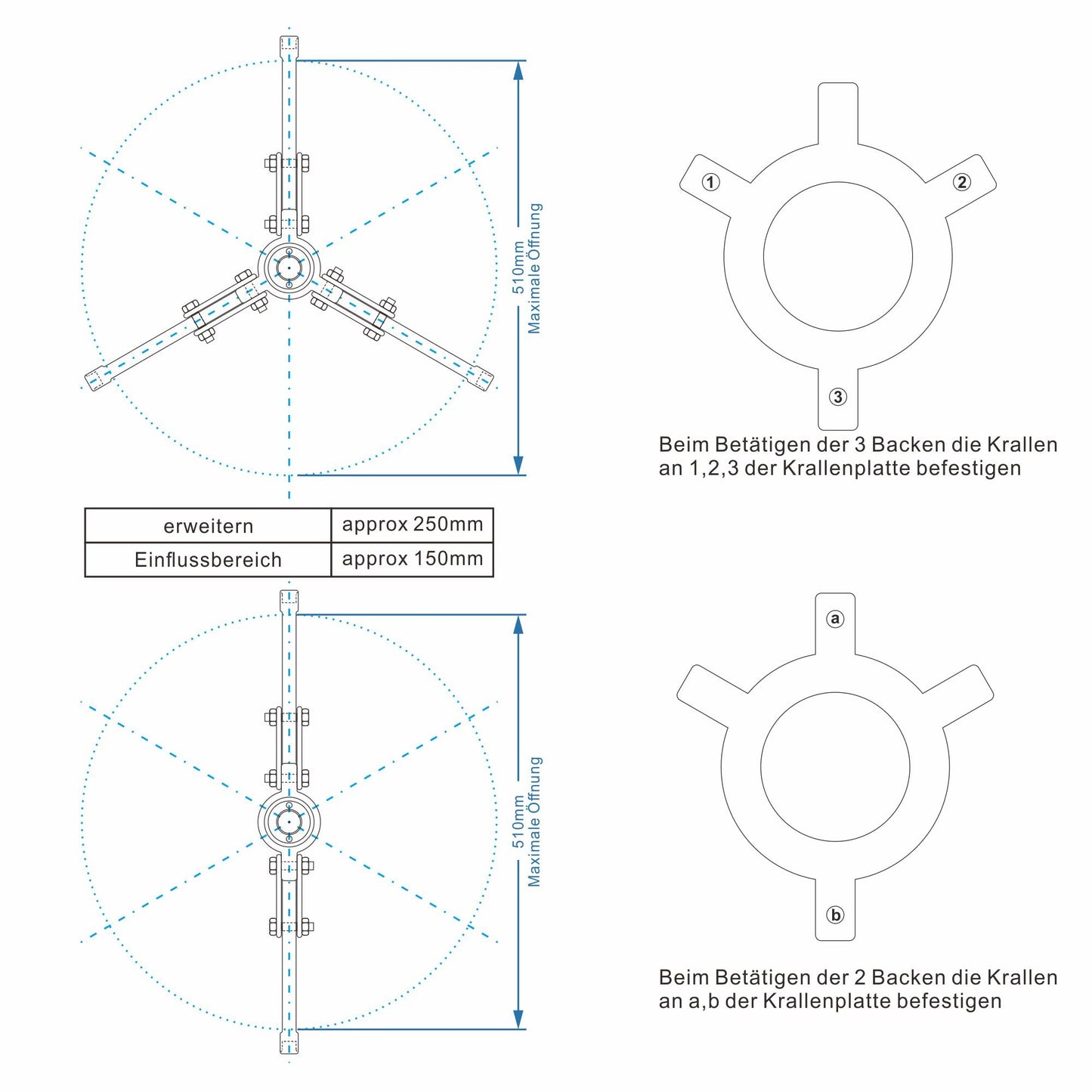 AMZCNC Hydraulic Bearing Puller Integral 10T Hydraulic Puller Kit Crankshaft Pulley Puller Suitable for Hubs/Flanges/Gears/Bearings (10 Ton Pulling Force)