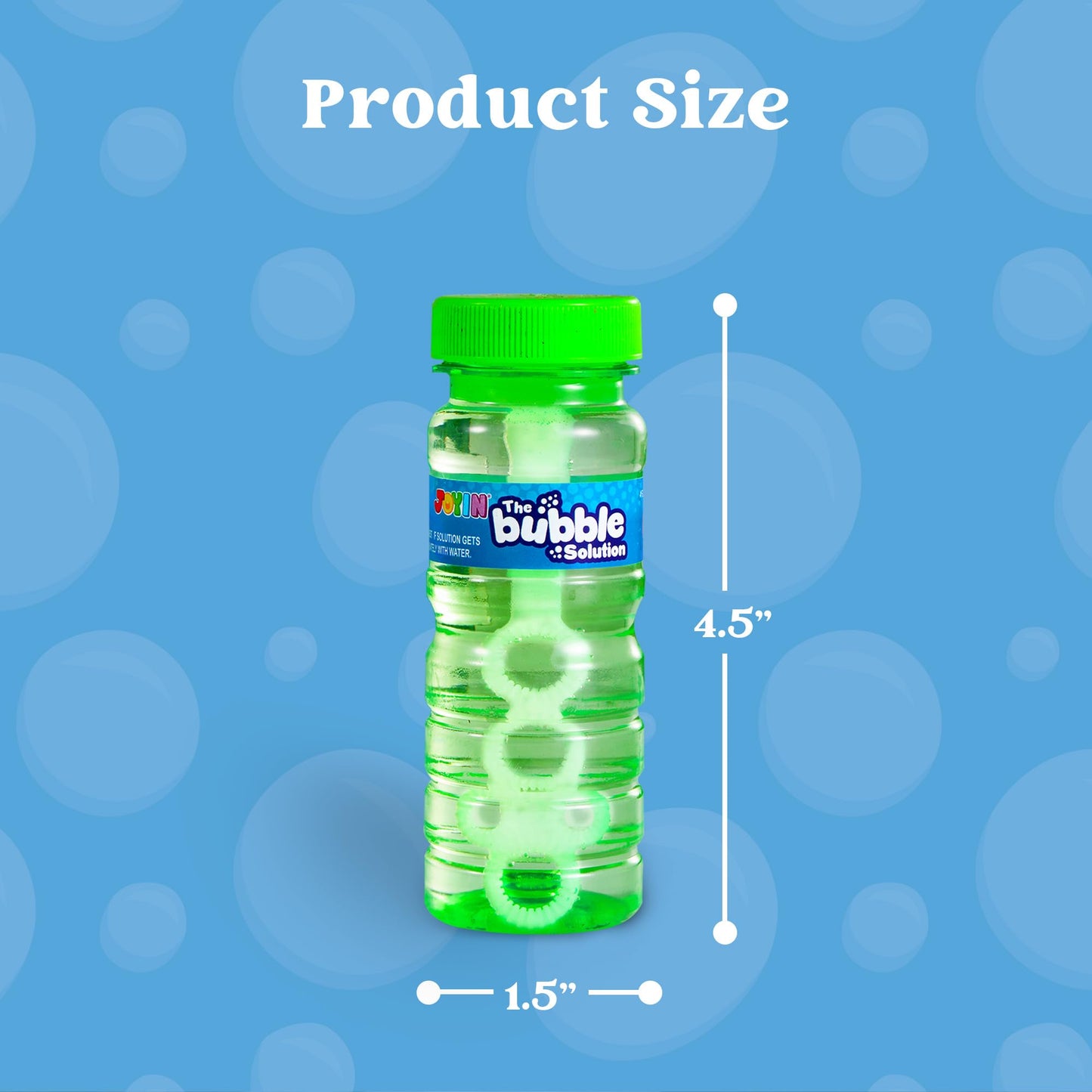 JOYIN 24 Pieces Bubble Bottles with Wand Assortment, Bubble Wands for Kids, 4oz/118ml Bubble Solution, Summer Toy, Bubble Party Favors, Birthday, Outdoor & Indoor Activity.