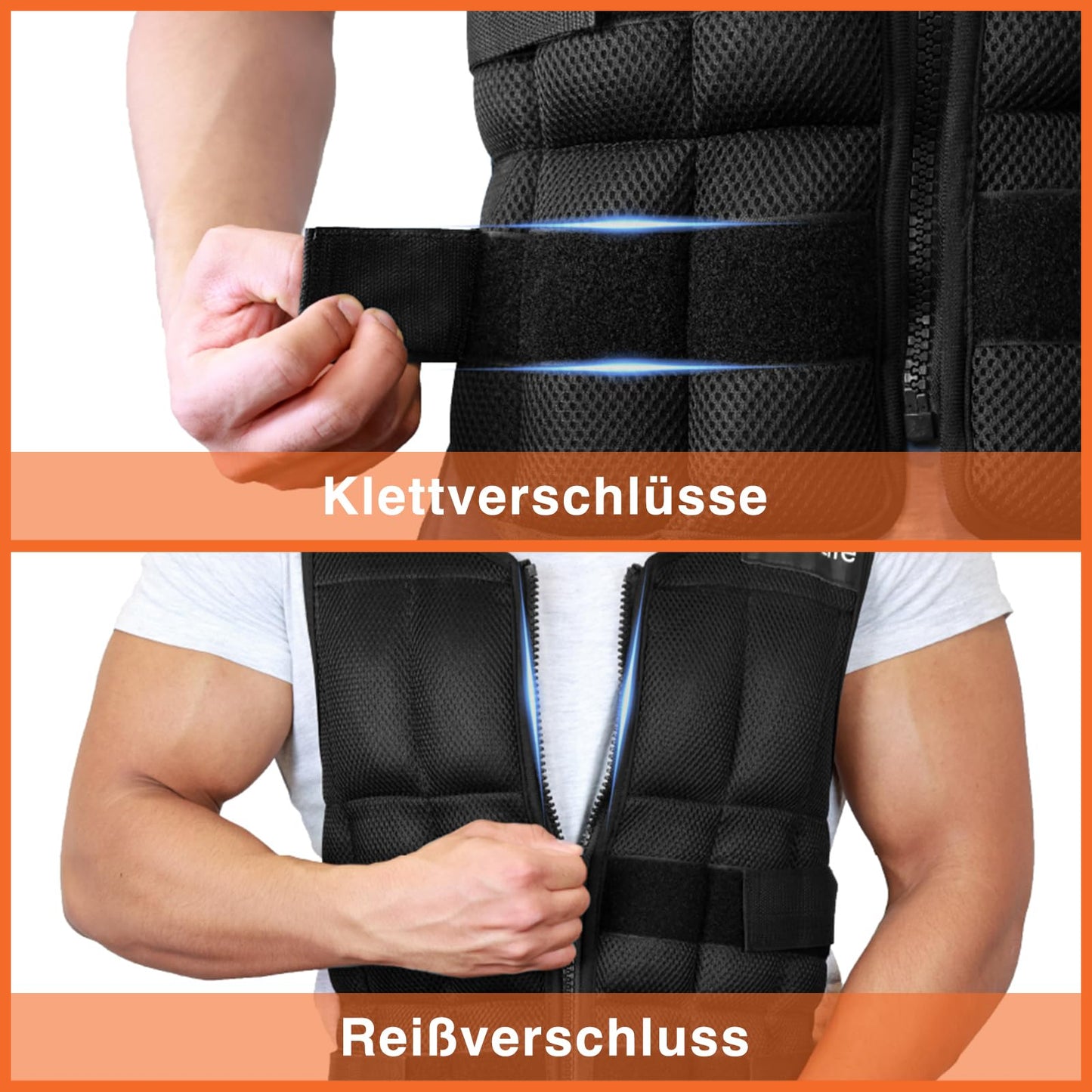 DH FitLife Adjustable Weighted Vest 20KG for muscle building and strength training | Weighted Vest | Running Vest for Women Men | Fitness Training Vest