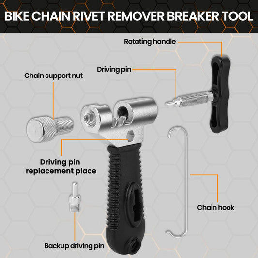 Oumer's bike chain repair kit, bike link pliers, bike chain tool, chain checker bike chain tool set bike chain tool set for 6-12 speed bike chain.