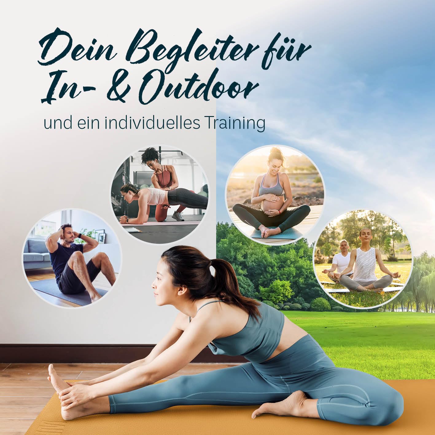 DoYourYoga Fitness Mat Yoga Mat "Kirana" made of ECO-PVC - 183 x 61 x 0.4 cm - non-slip & durable - Exercise Mat Yoga Mat Pilates Workout - Curry