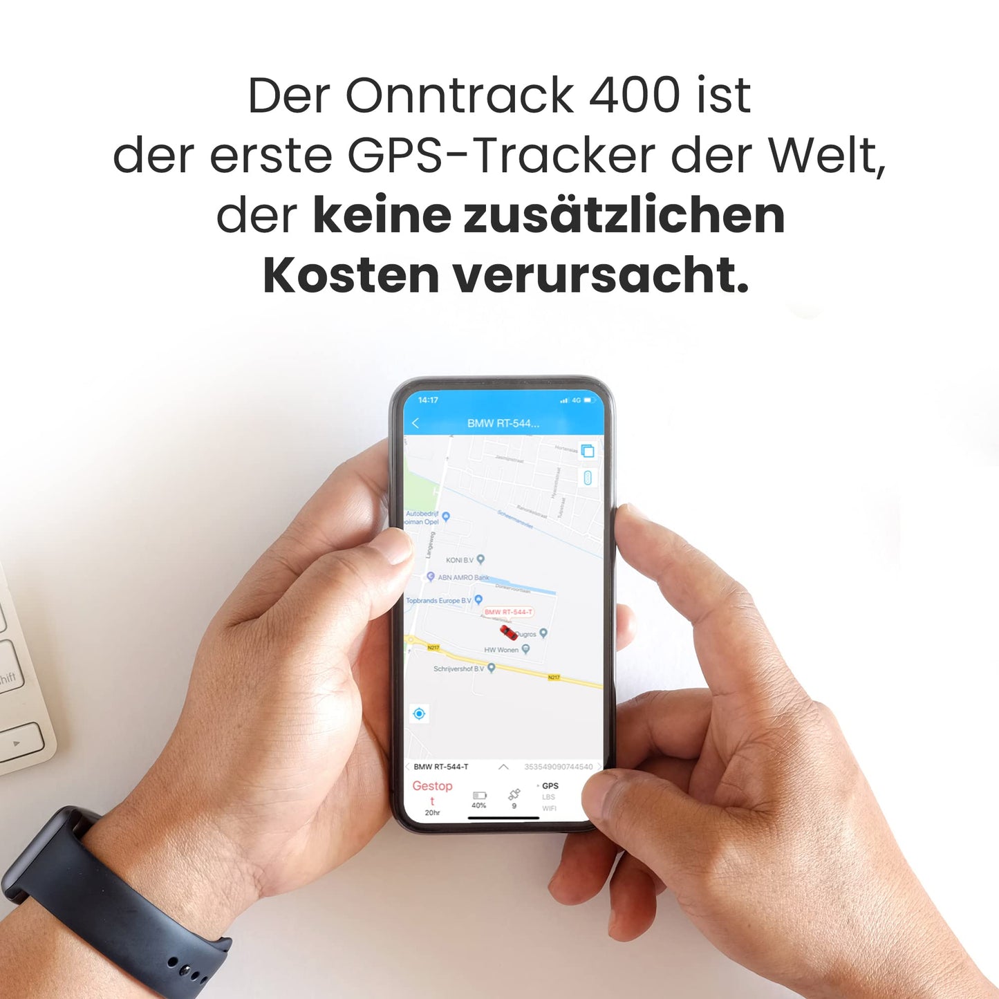 Onntrack 400 GPS tracker | Built-in tracker | Lifetime free tracking! | Car tracker | GPS transmitter | Works without SIM card
