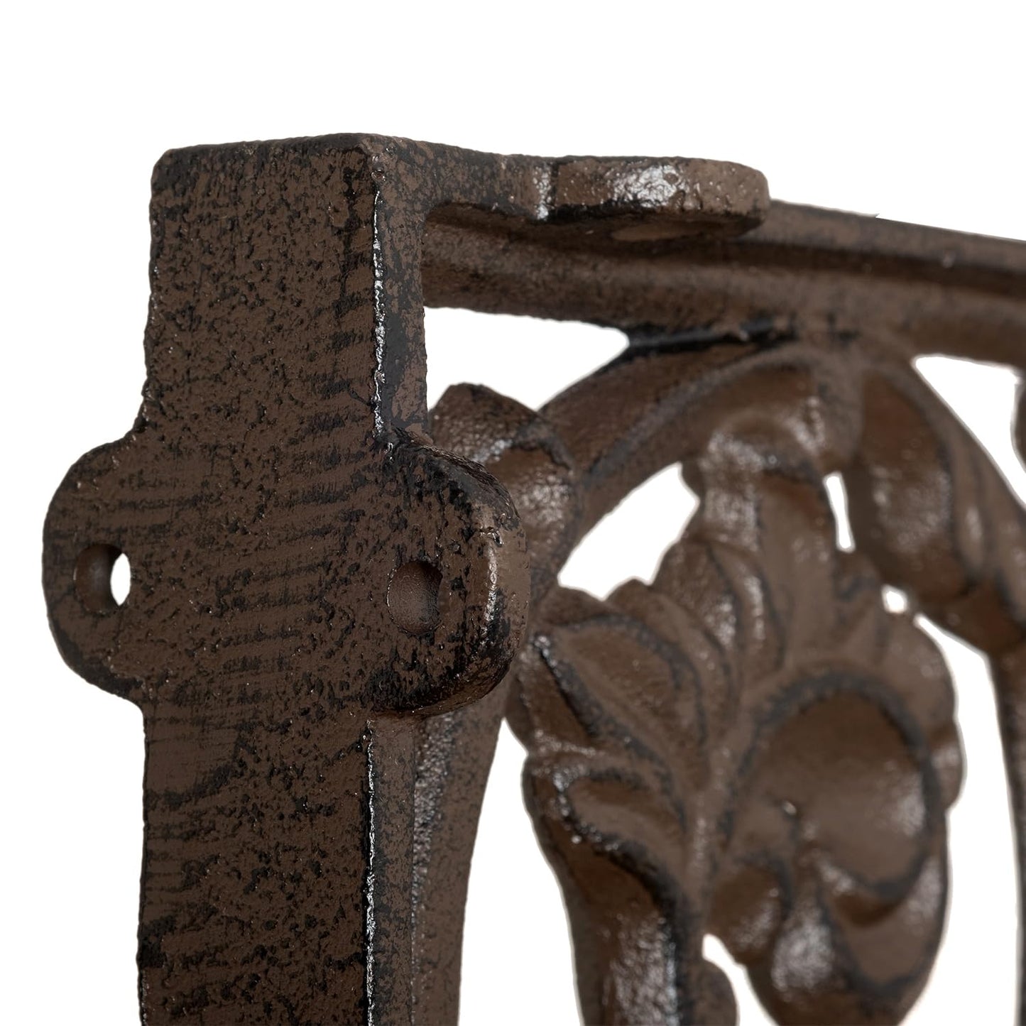 Corner bracket 22 x 33 cm Wall mount Bookshelf bracket Shelf holder set Cast iron Andalusian Antique style Moritz BB-131-BR