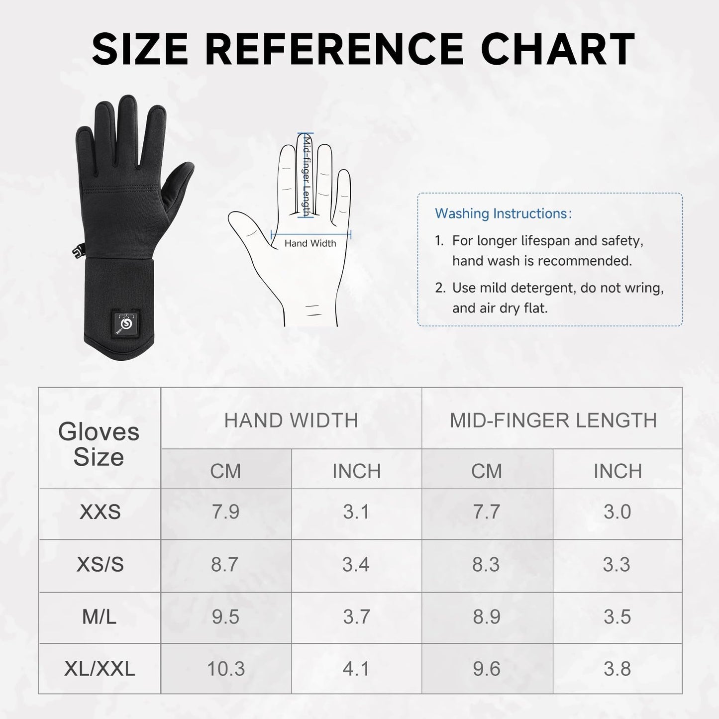 Heated Thin Gloves for Women Men, Rechargeable for Winter Commuting Walks, and as Inner Lining for Colder Activities.