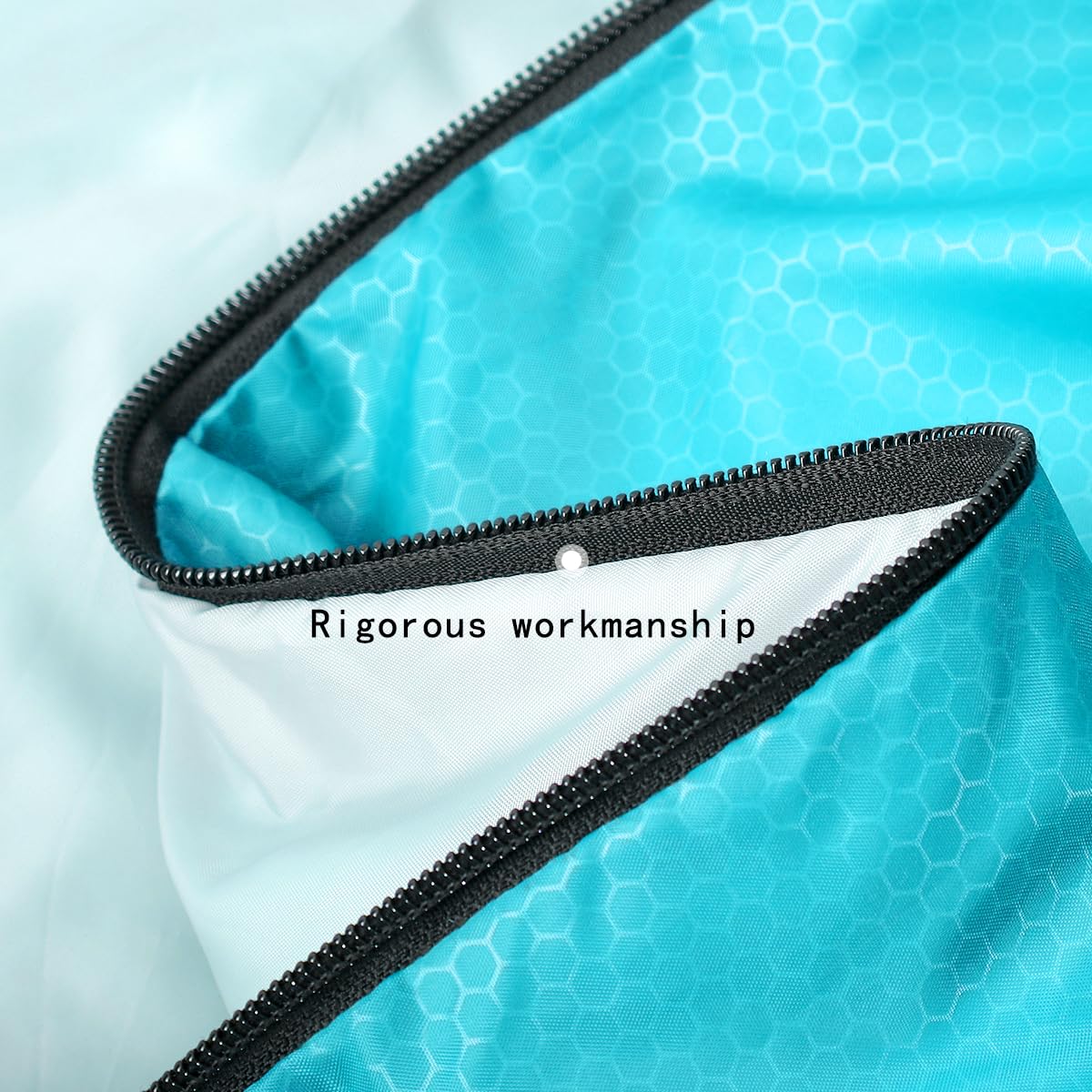 Coolzon sleeping bag for outdoor camping 3-4 seasons, adult rectangular sleeping bag compact ultralight carry bag, soft thick and warm for outdoor camping, travel, hiking, blue