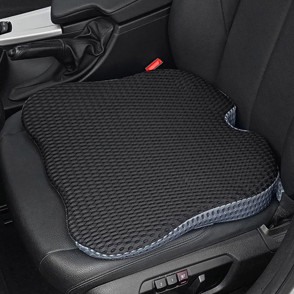 FOUNDCOOL memory foam wedge cushion for cars, ergonomic seat cushion car driver seat booster seat cushion car front seats seat cushions car seat office chair wheelchair