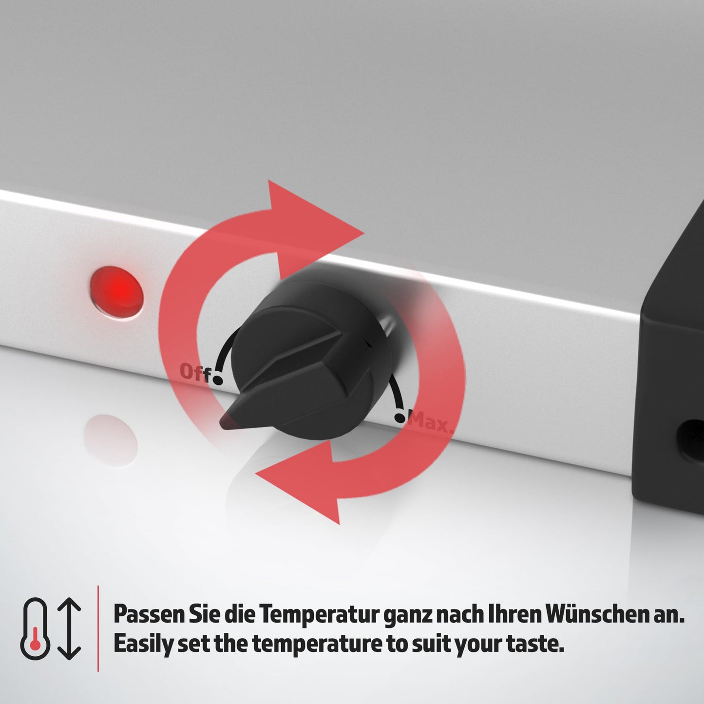 Jago® Buffet warmer - electric, with hot plate function, temperature control, stainless steel - food warmer, dish warmer, warming plate, warming container.